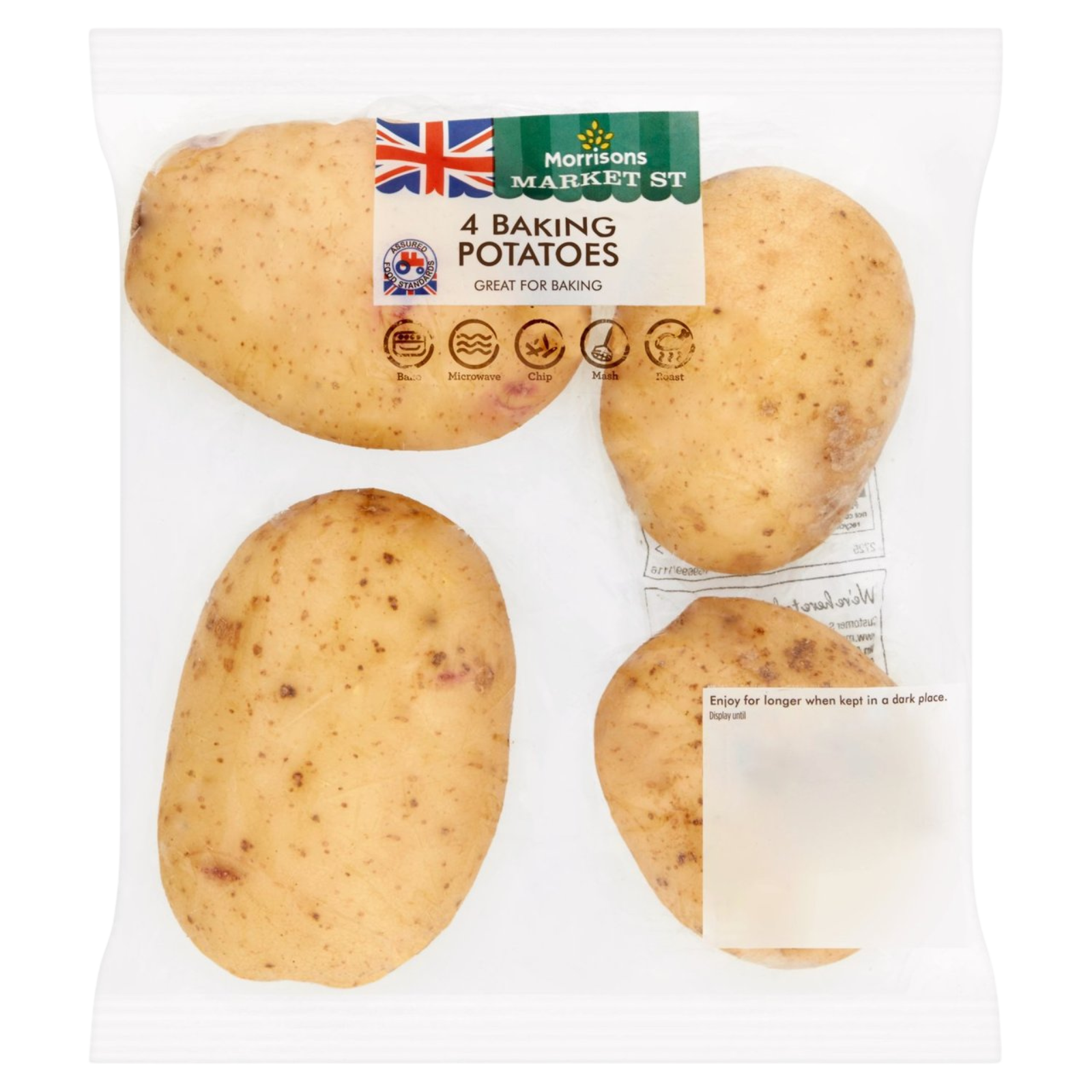 Morrisons Baking Potatoes, 4pcs