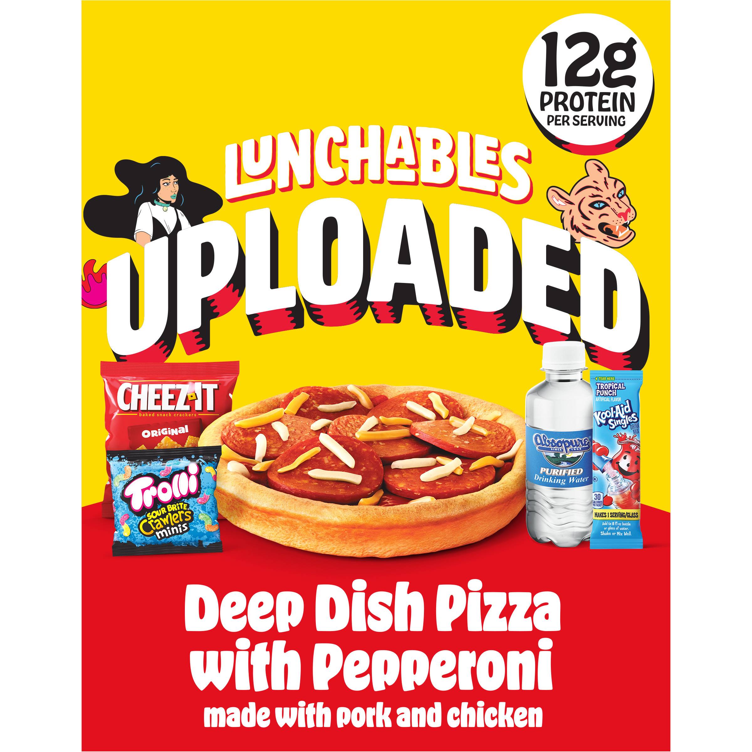 Lunchables Uploaded Pepperoni Deep Dish Pizza - 15oz
