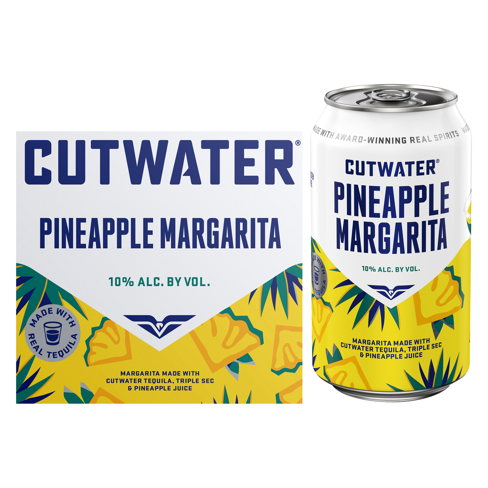 Cutwater Pineapple Margarita 4pk 12oz Can 10% ABV