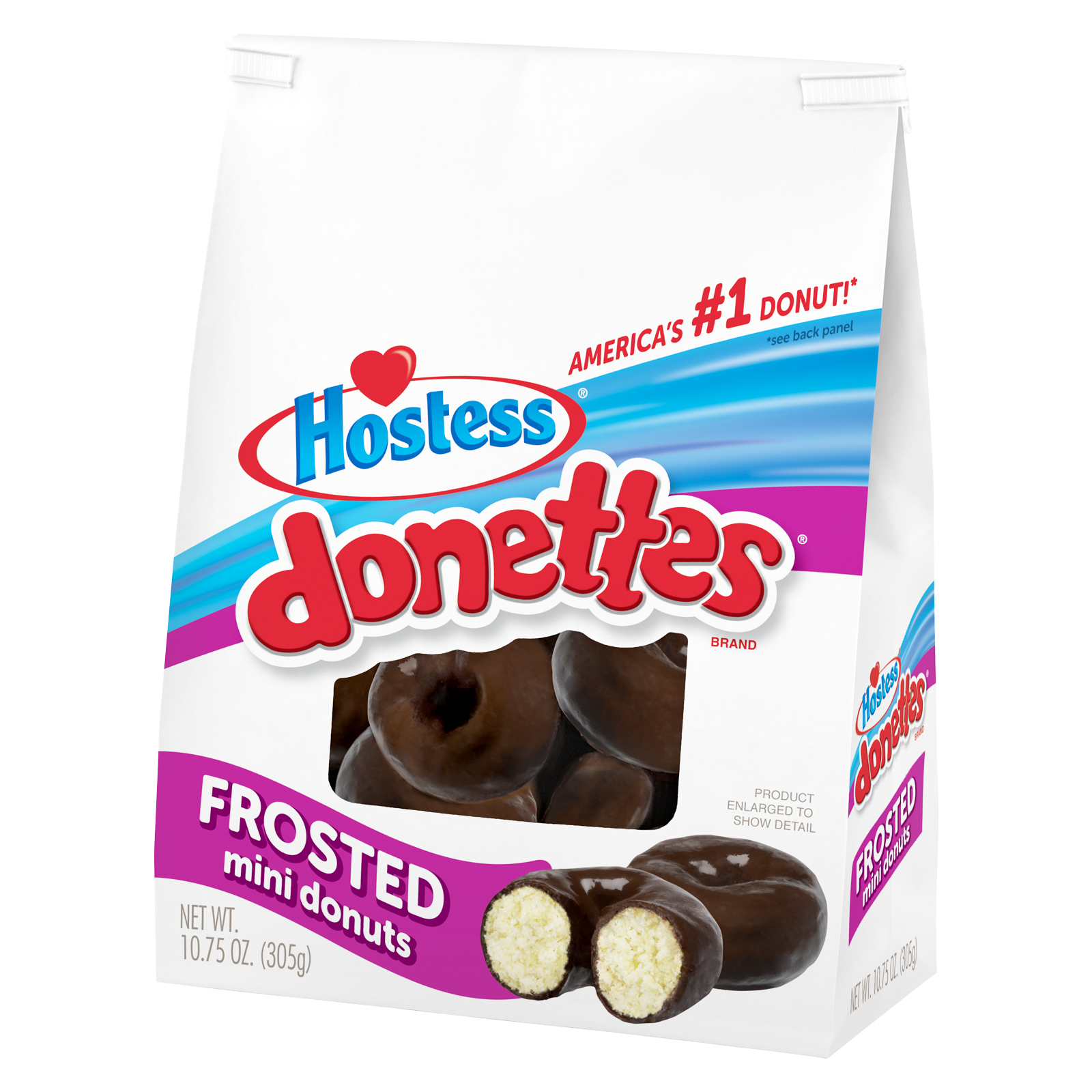 Hostess Donettes Chocolate Mini Donuts Bag 10.75oz