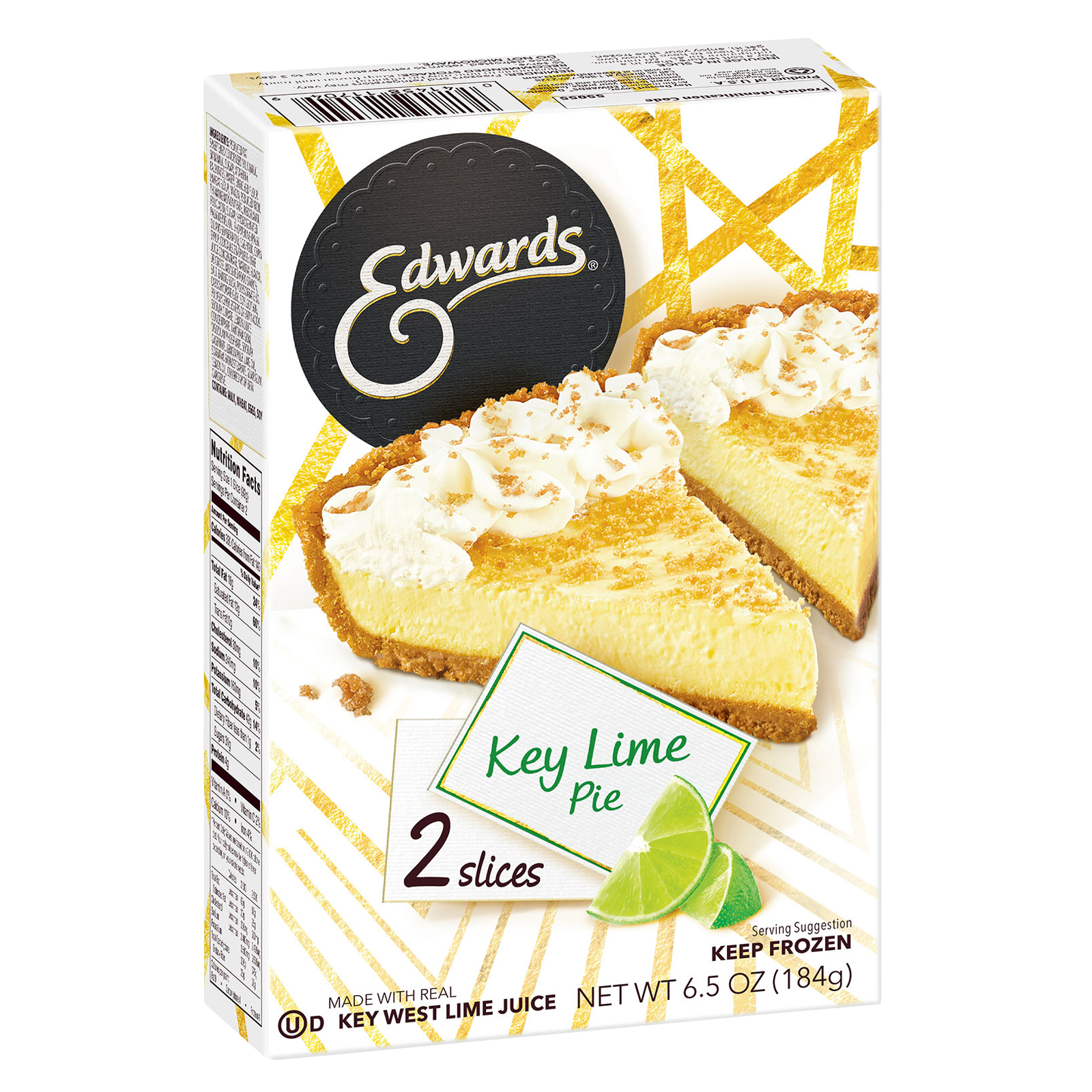 Edwards Frozen Key Lime Pie Slices - 2ct/6.5oz