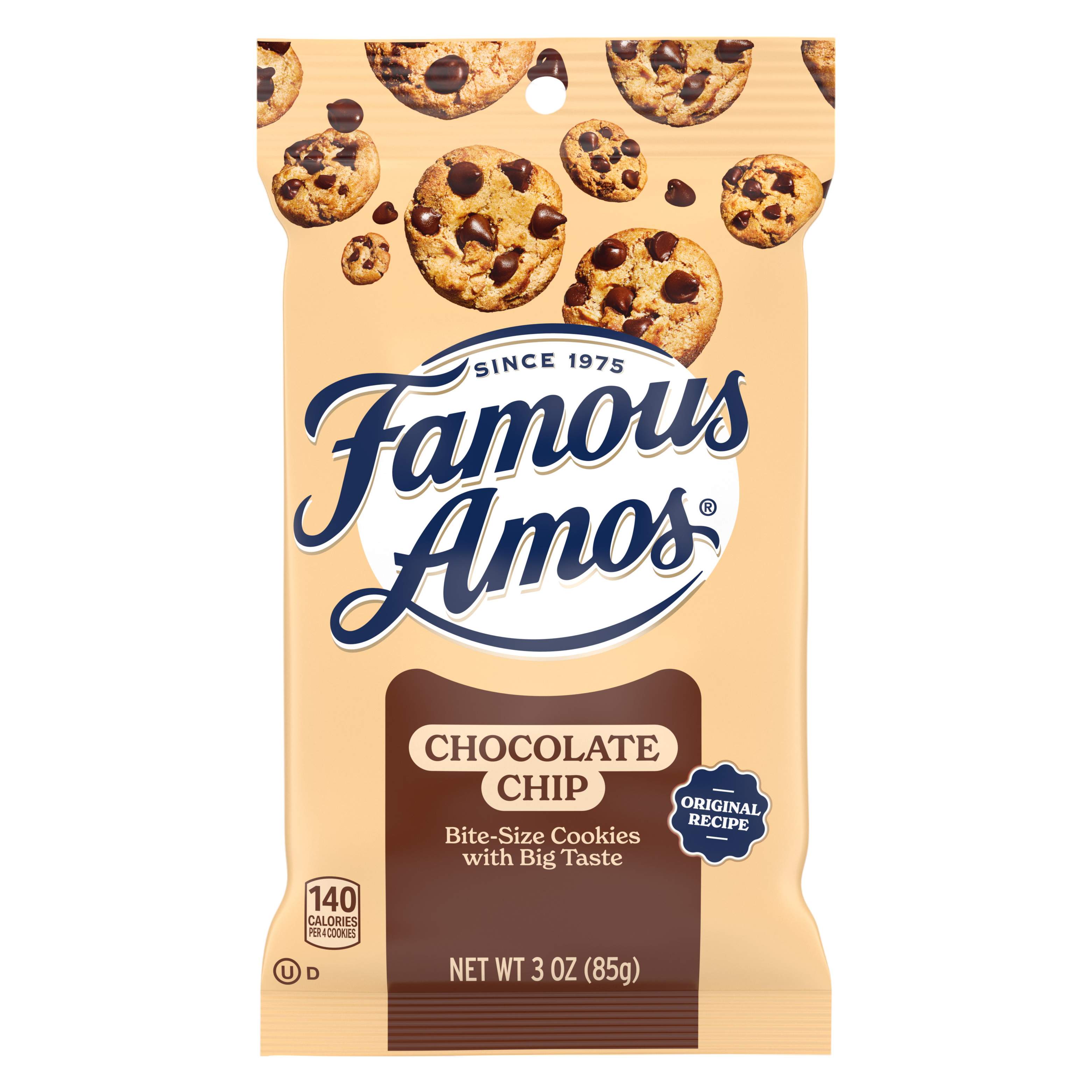 Famous Amos Classic Bite-Size Chocolate Chip Cookies, Bag 3.0 oz