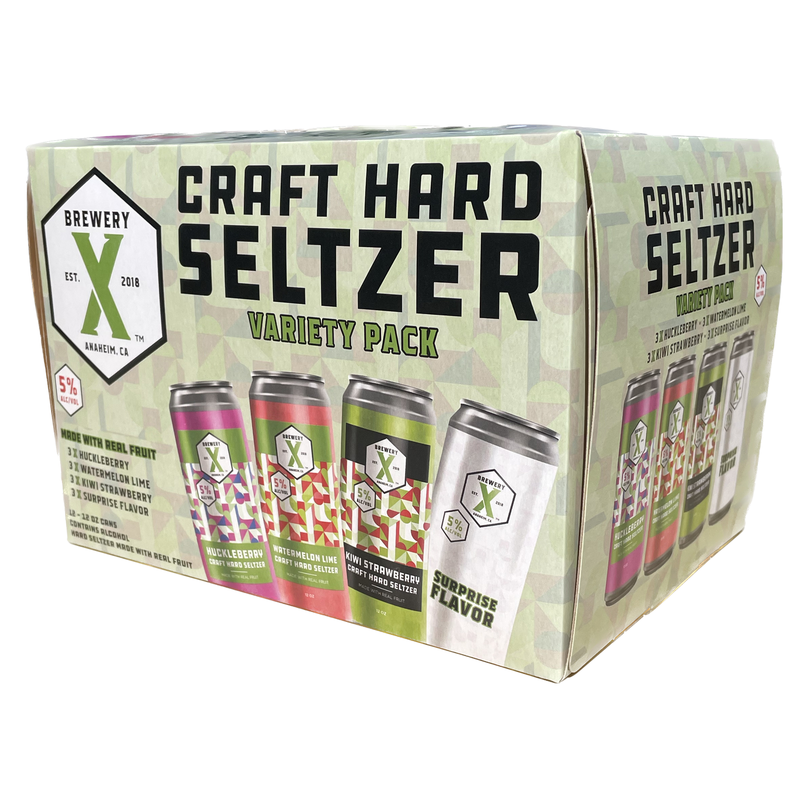 Brewery X Hard Seltzer Variety Pack 12pk 12oz Can