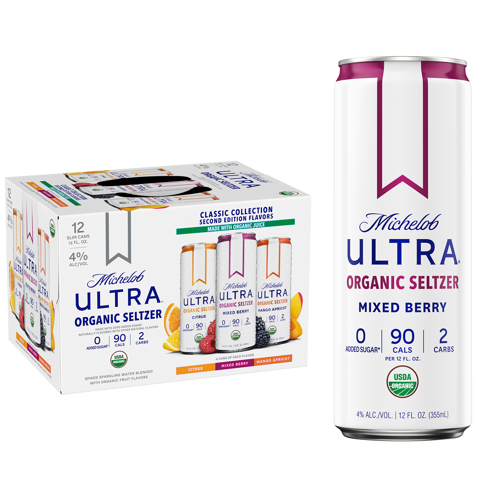 Michelob Ultra Seltzer Variety 2 12pk 12oz Can 4.0% ABV