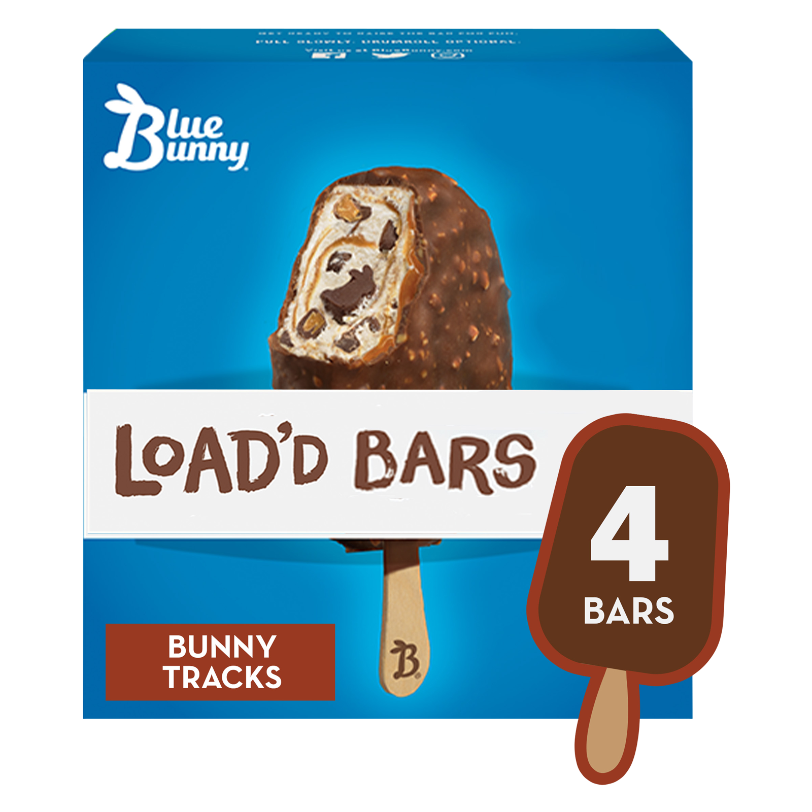 Blue Bunny Bunny Tracks Load'd Bars 4ct