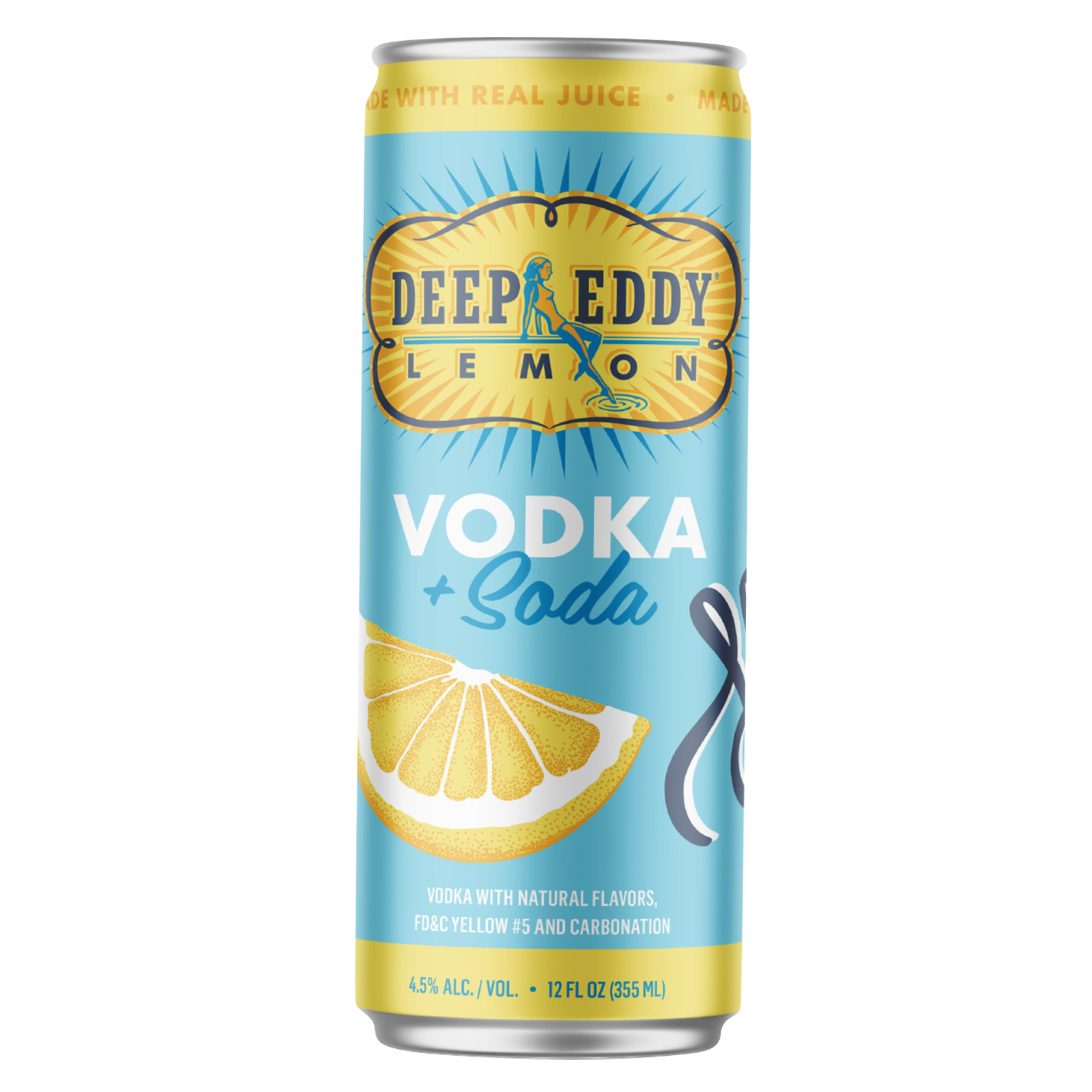 Deep Eddy Vodka Soda Lemon 12oz Can 4.5% ABV