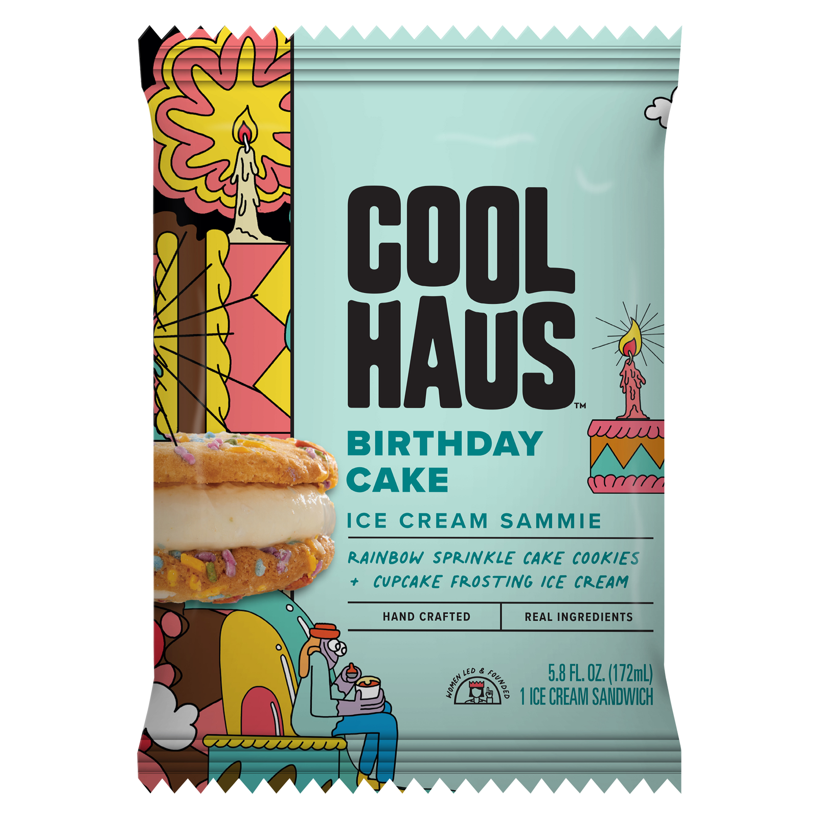 Coolhaus Birthday Cake Ice Cream Sandwich 5.8oz