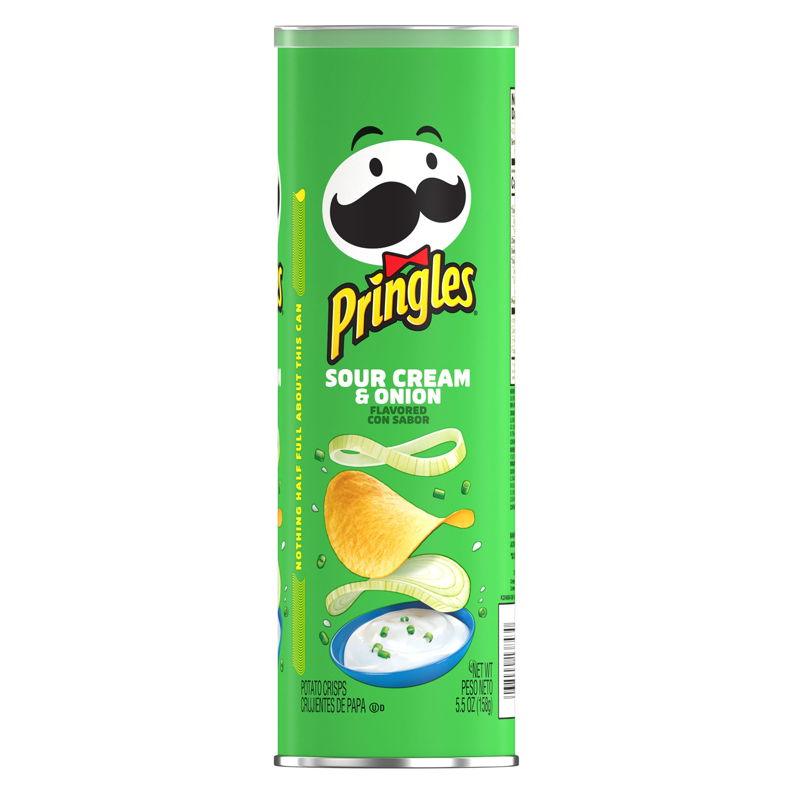 Pringles Sour Cream & Onion Potato Crisps Chips 5.5oz
