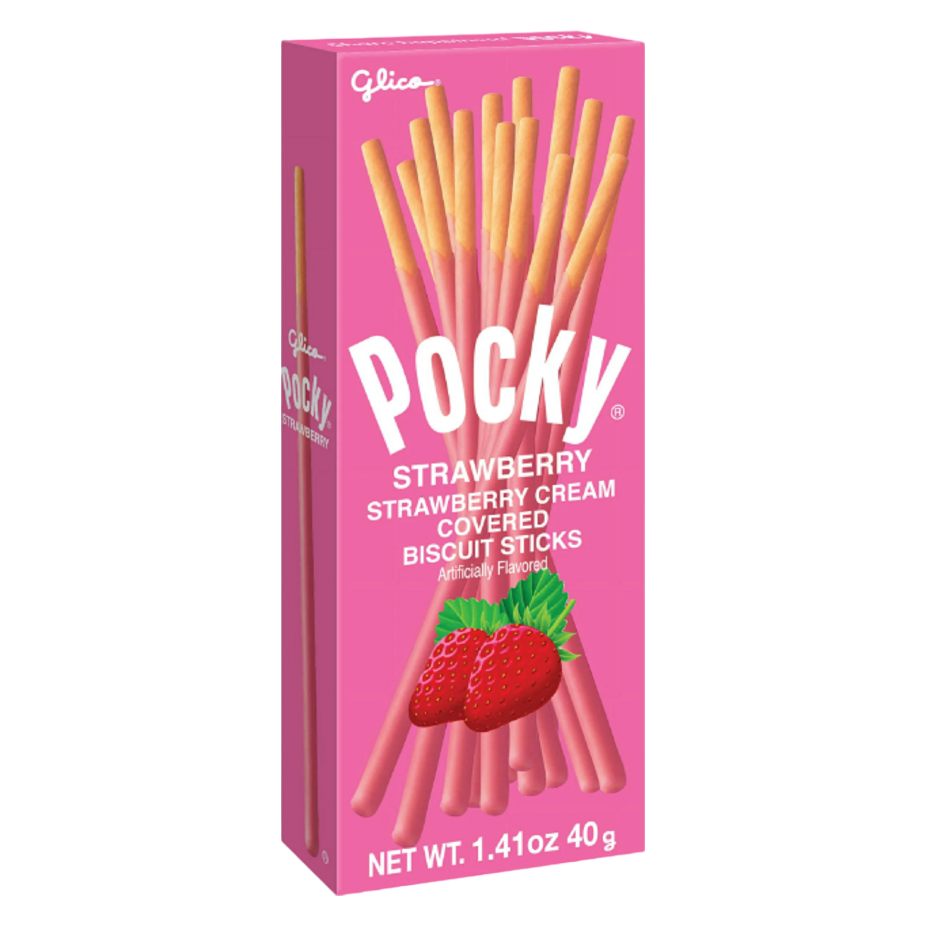 Glico Pocky Strawberry Sticks, 1.41oz