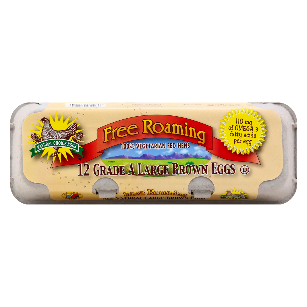 Natural Choice Free Range Grade A Large Brown Eggs - 12ct 