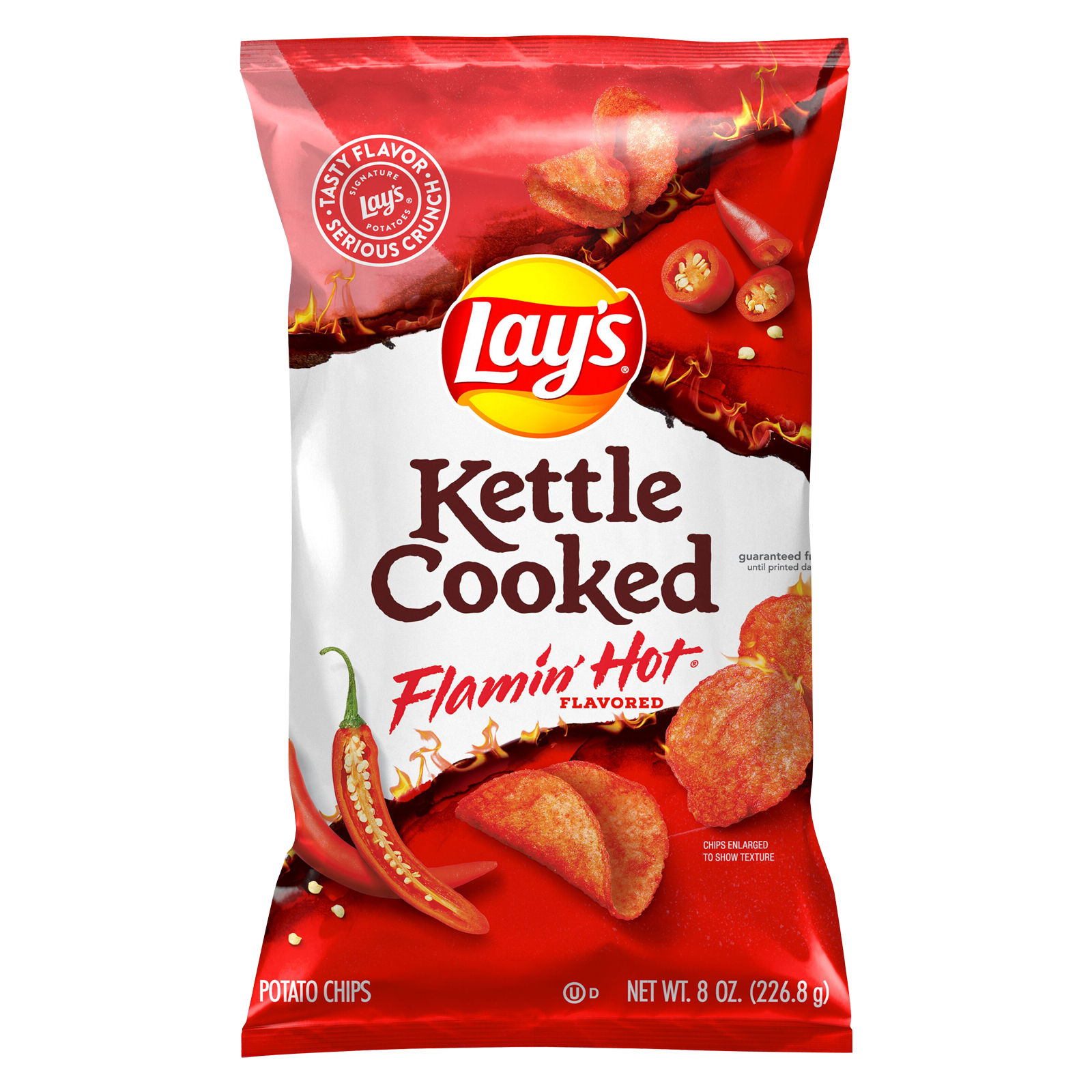 Lay's Flamin' Hot Kettle Cooked Potato Chips 8oz