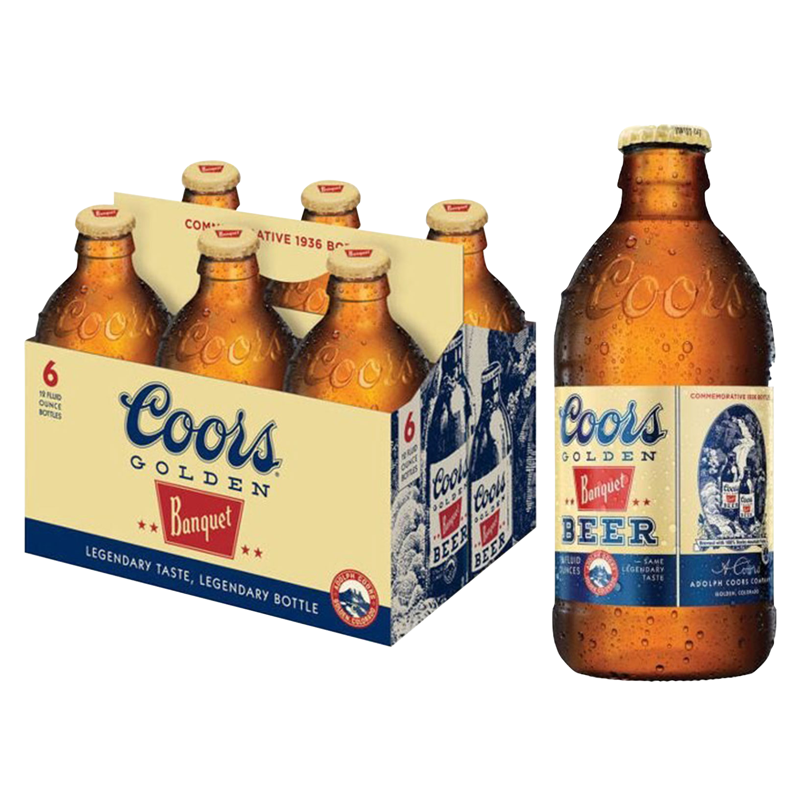 Coors Banquet 6pk 12oz Btl 5.0% ABV