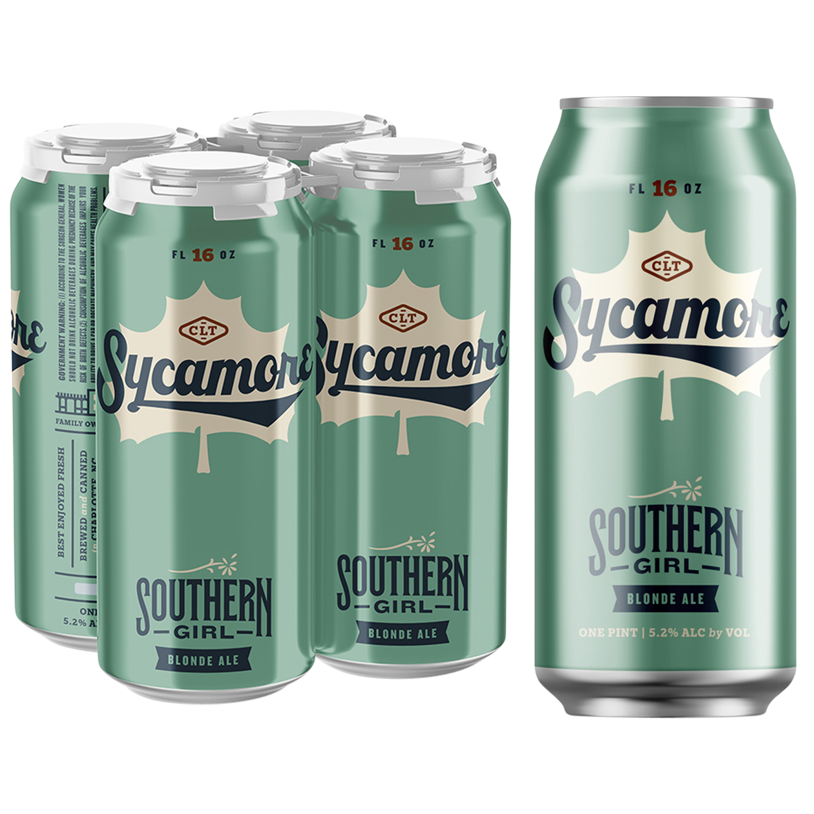 Sycamore Southern Girl Blonde 4pk 16oz Can 5.2% ABV
