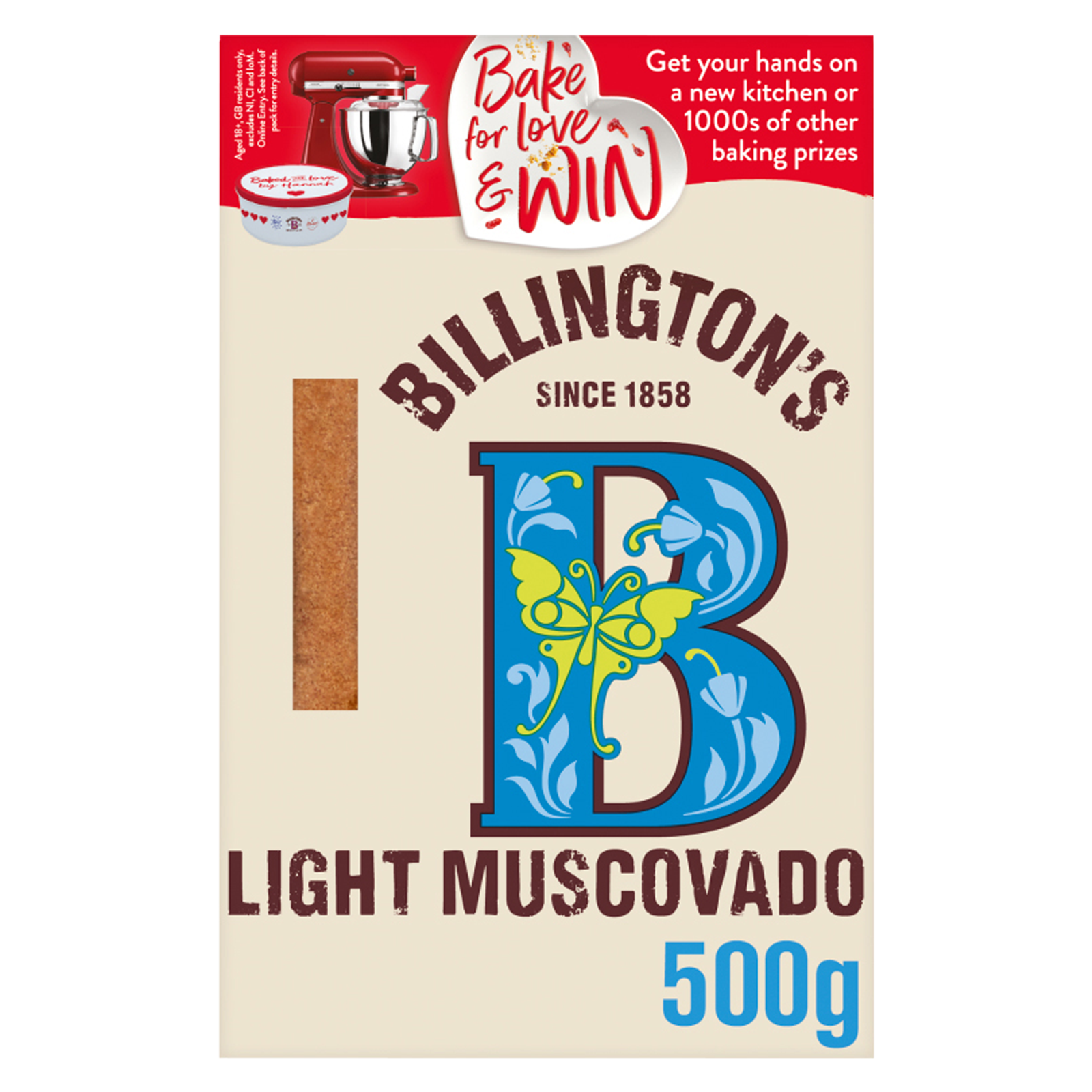 Billington's Light Muscovado Sugar, 500g