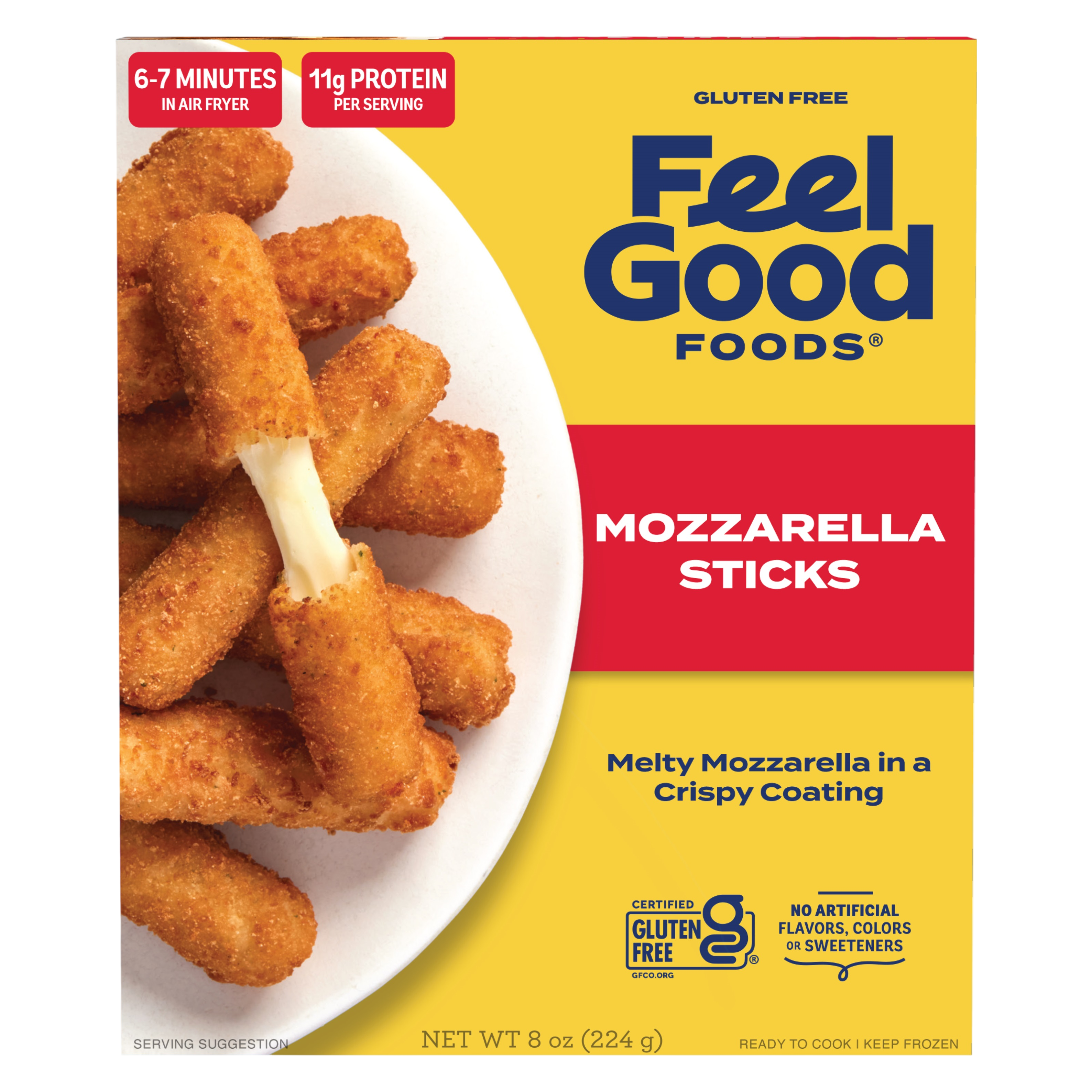 Feel Good Foods Gluten Free Mozzarella Sticks 8oz