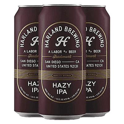 Harland Brewing Hazy IPA 4pk 16oz Can
