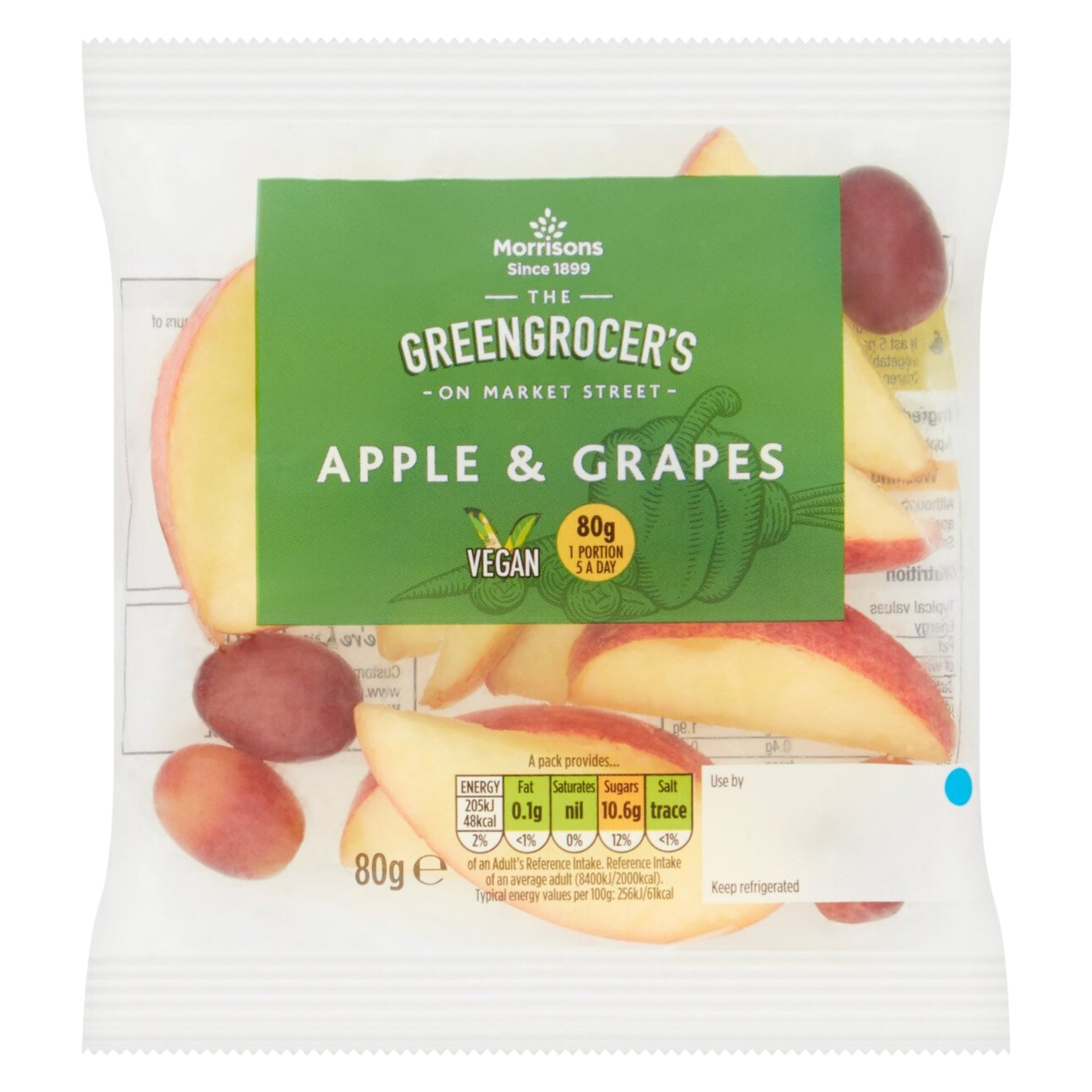 Morrisons Snack Apple & Grape Bag, 80g
