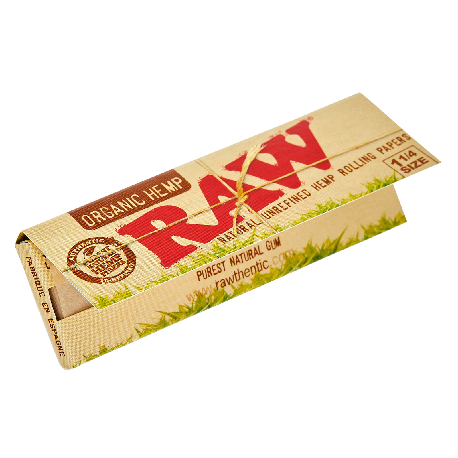RAW Organic Hemp Rolling Papers 1 1/4in
