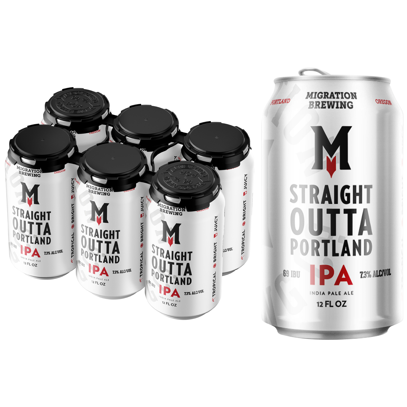 Migration Brewing Straight Outta Portland IPA 6pk 12oz Can 7.3% ABV
