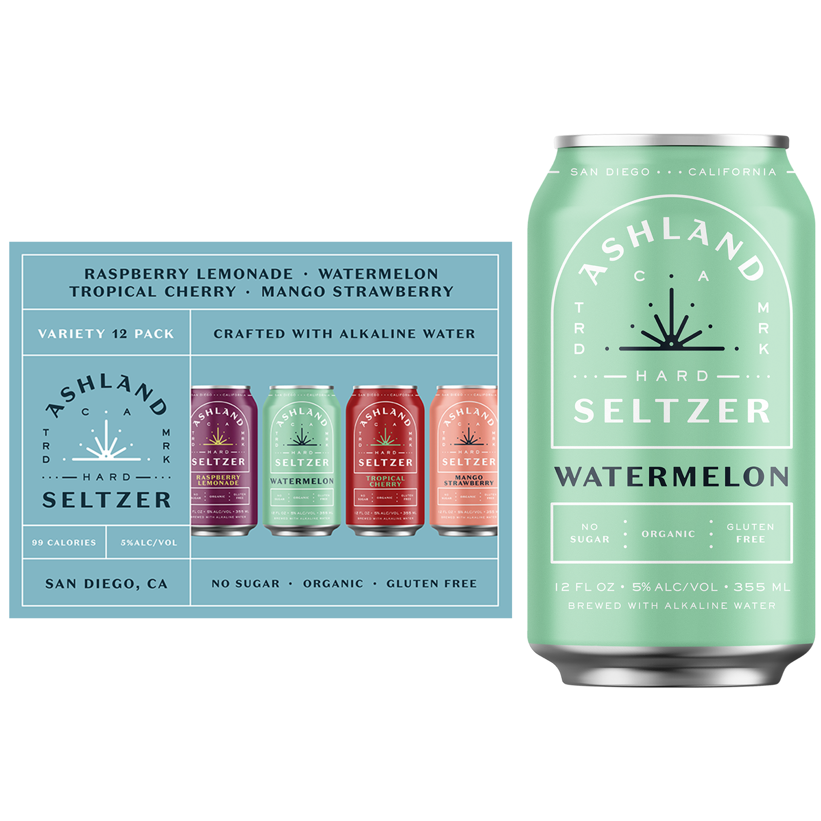Ashland Hard Seltzer Tropical Variety 12pk 12oz Can