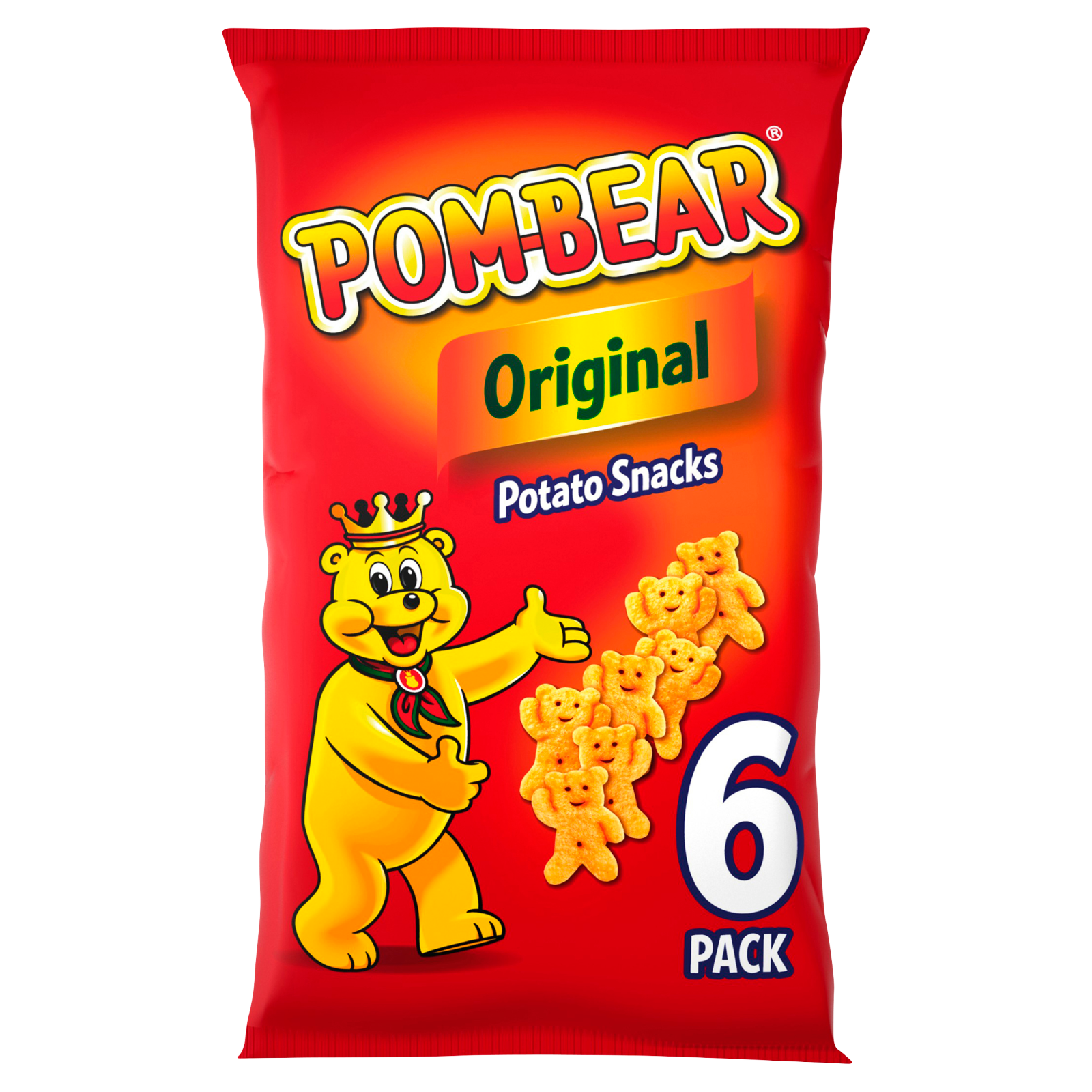 Pom-Bear Original Crisps, 6 x 13g