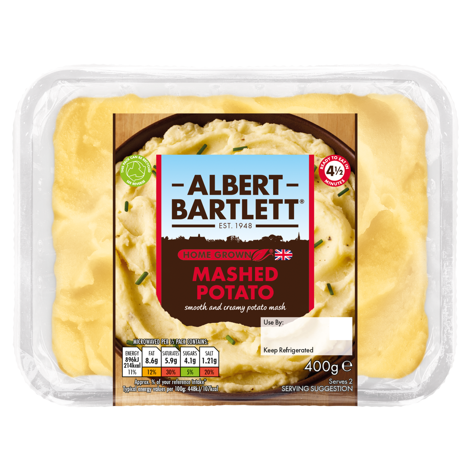 Albert Bartlett Mashed Potato, 400g