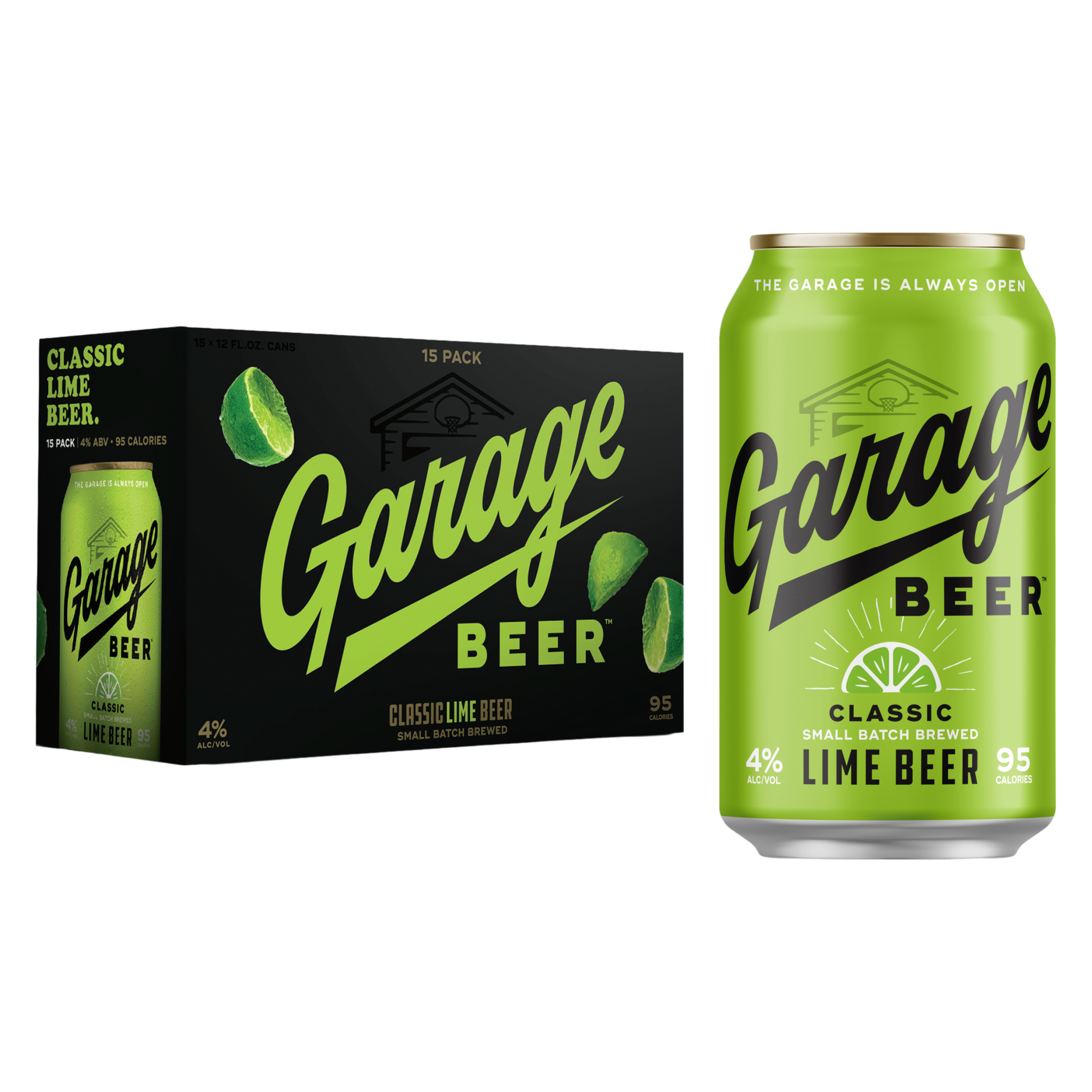 Garage Beer Classic Lime Beer 15pk 12oz 4% ABV