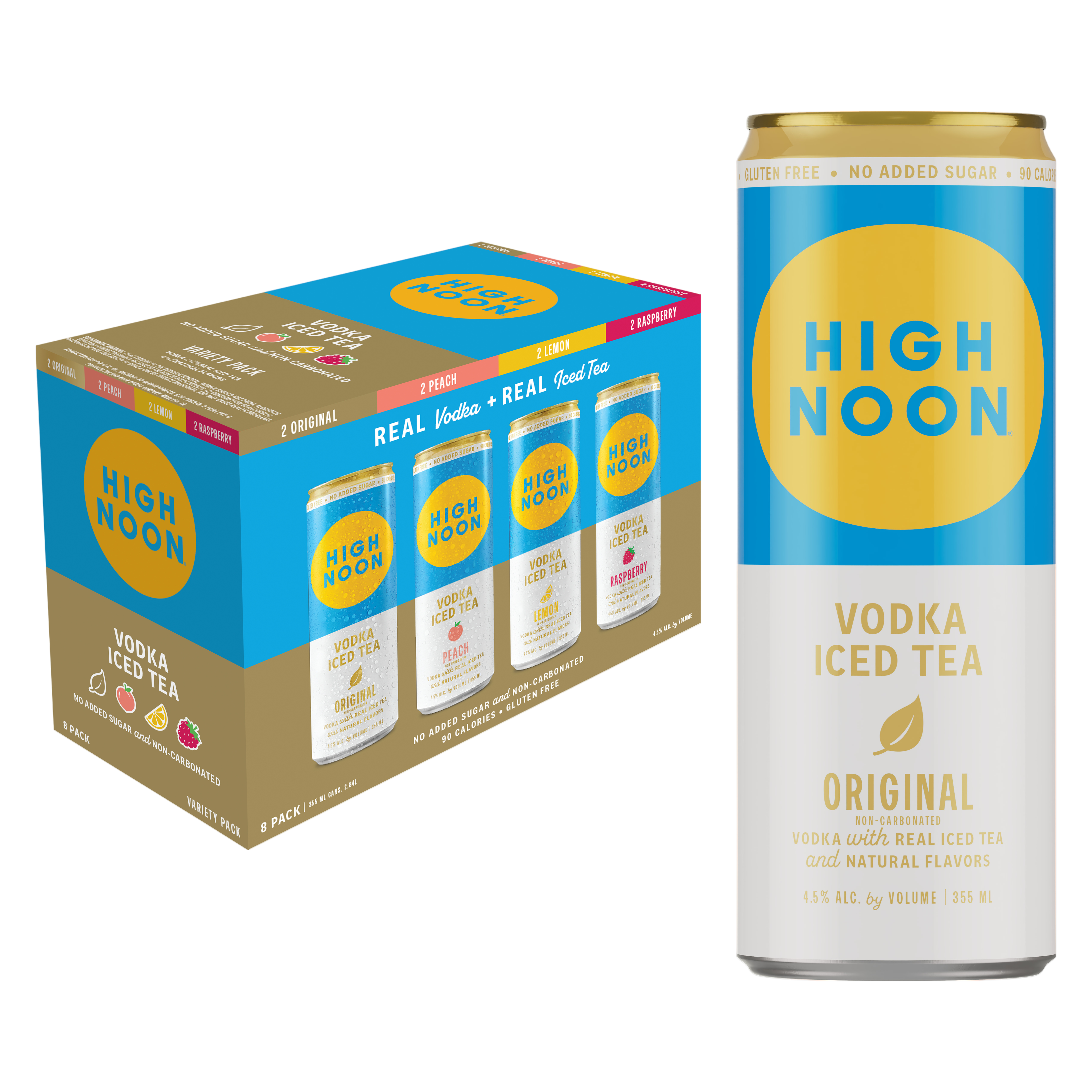 High Noon Iced Tea 8pk 12oz Can 5% ABV