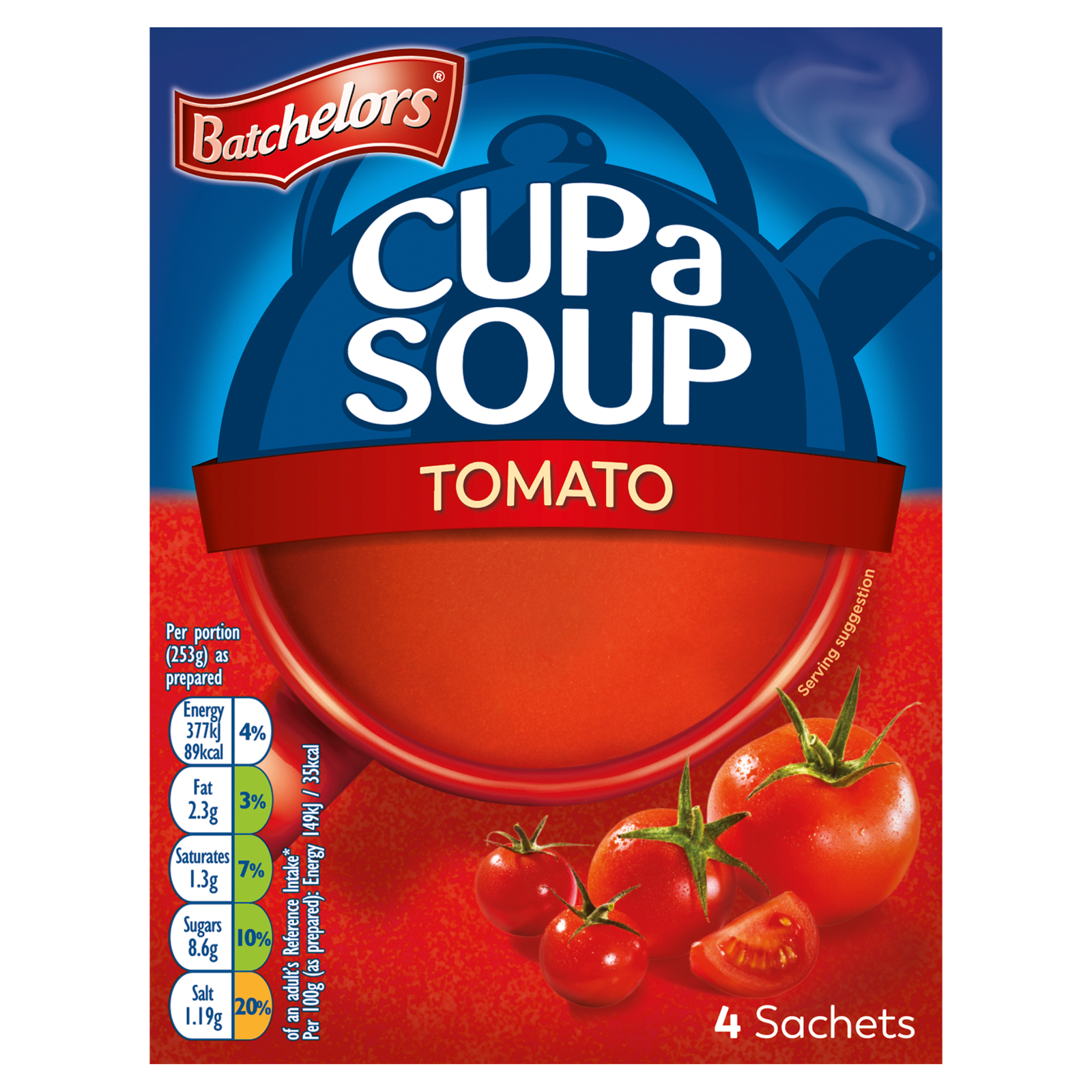 Batchelors Cup a Soup Tomato 4 Sachets, 93g