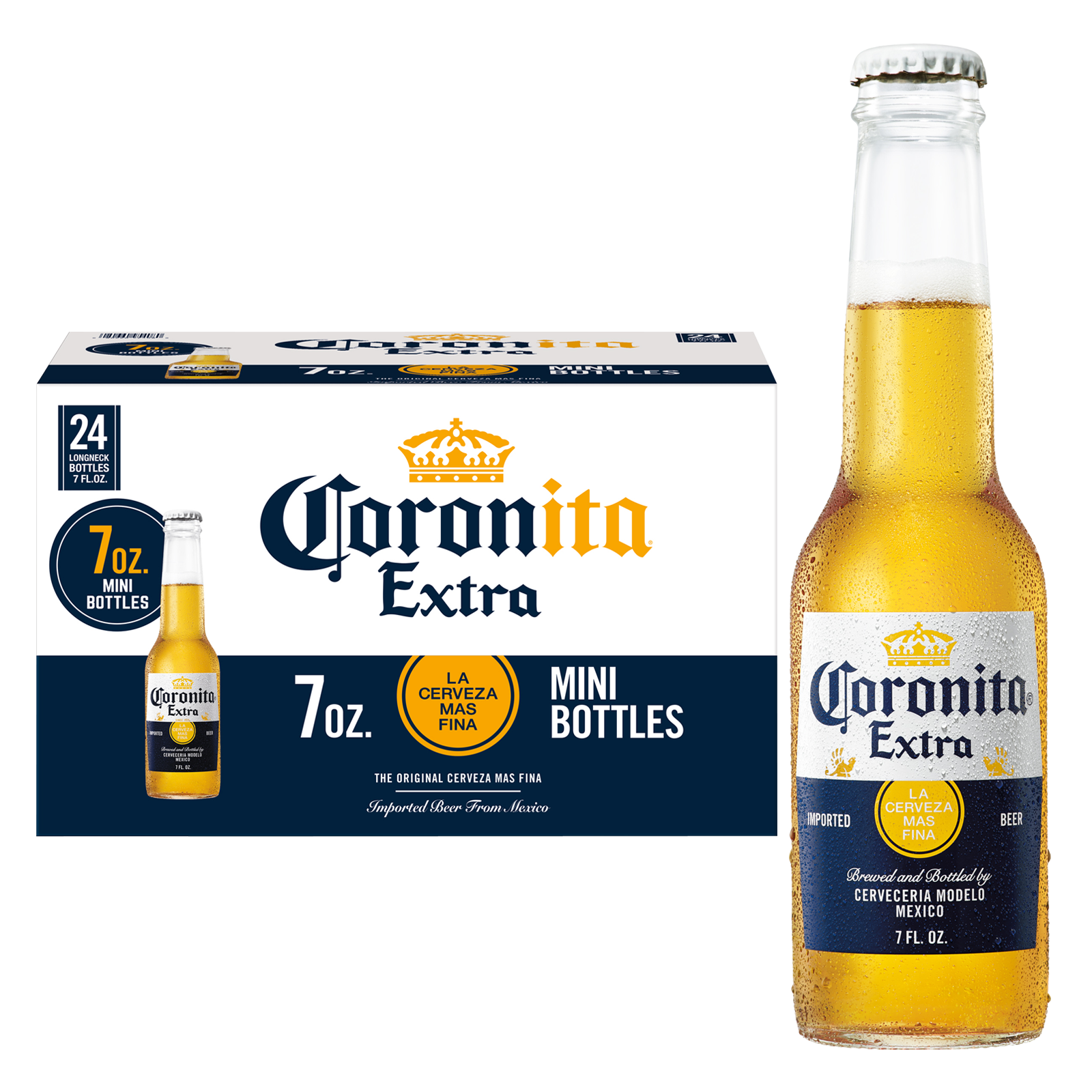 Corona Extra Coronita 24pk 7oz Btl 4.6% ABV