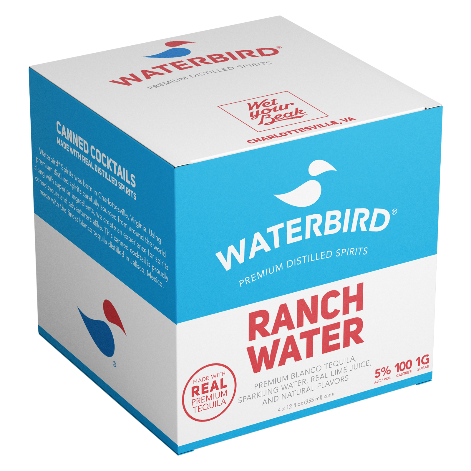 Waterbird Ranchwater 4pk 12oz 5% ABV