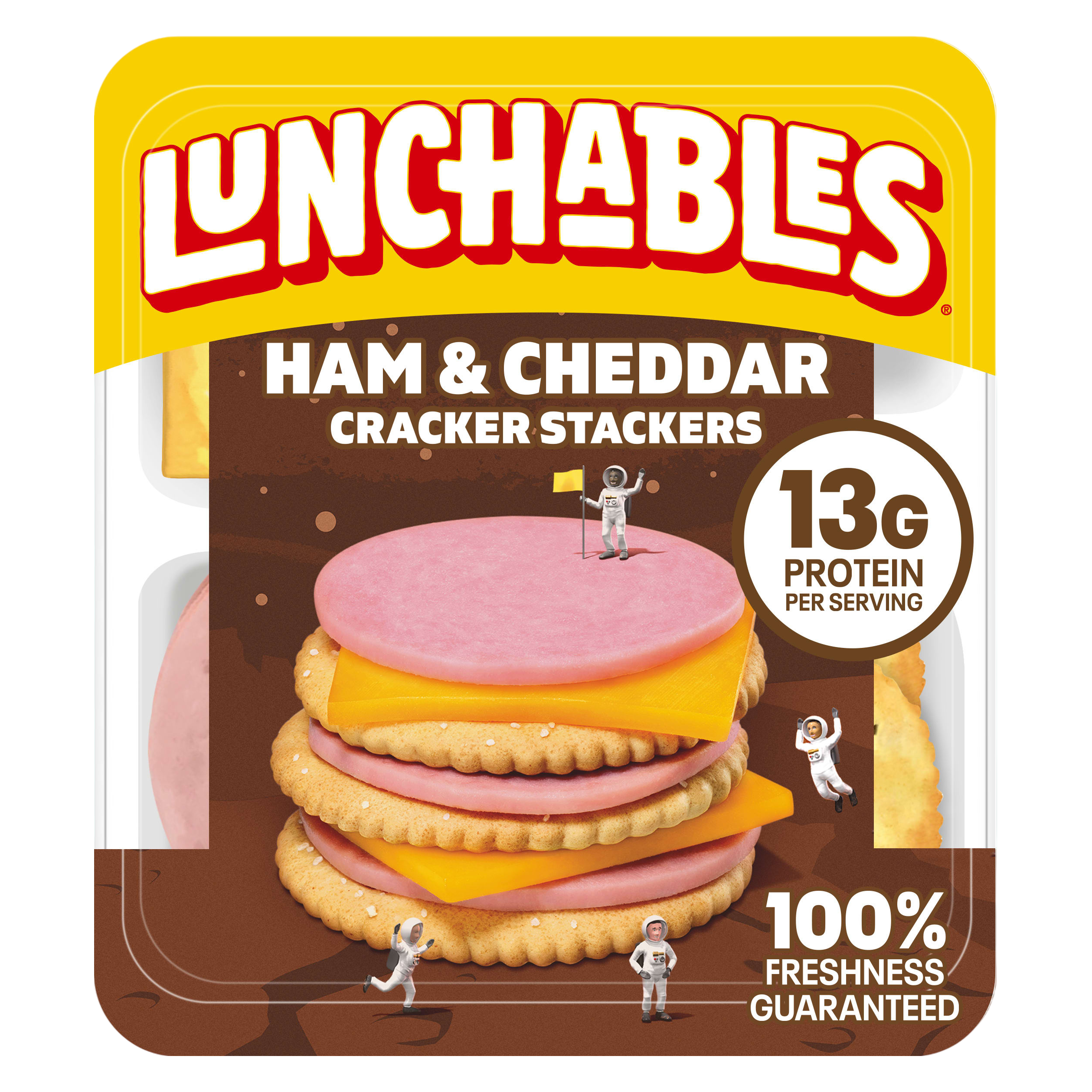 Lunchables Ham & Cheddar Cracker Stackers -  3.2oz