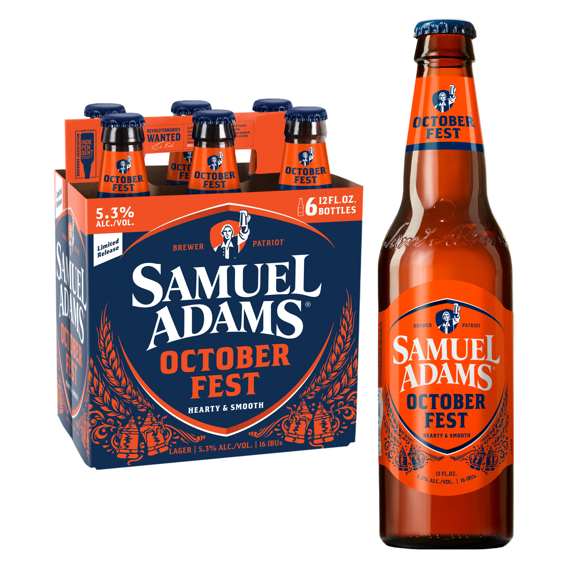 Sam Adams Oktoberfest 6pk 12oz Bottle 5.3% ABV