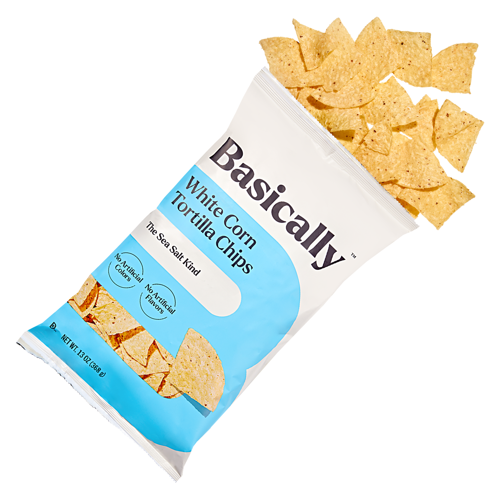 Basically Party Size Sea Salt White Corn Tortilla Chips 13oz