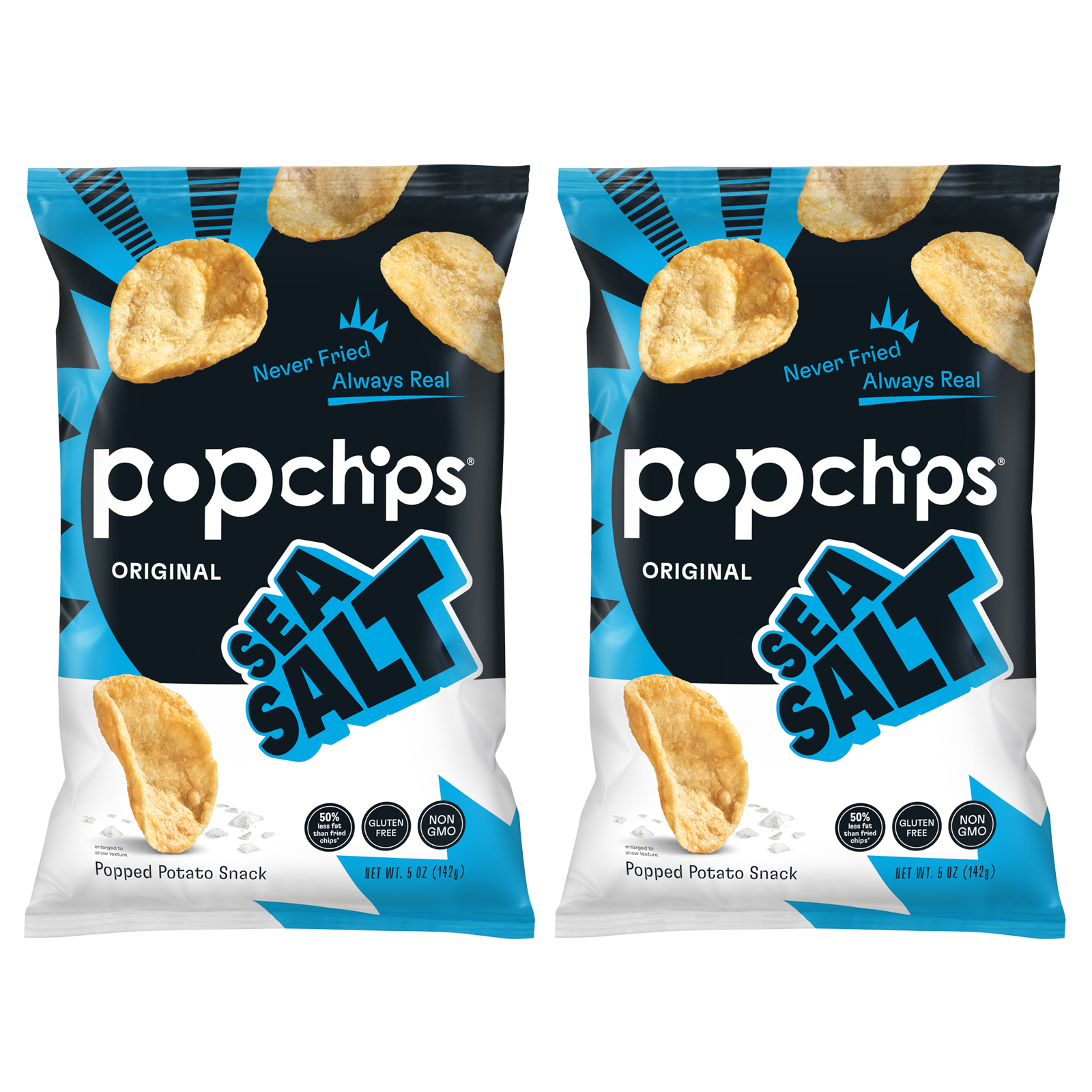 2ct - Popchips Sea Salt Potato Chips