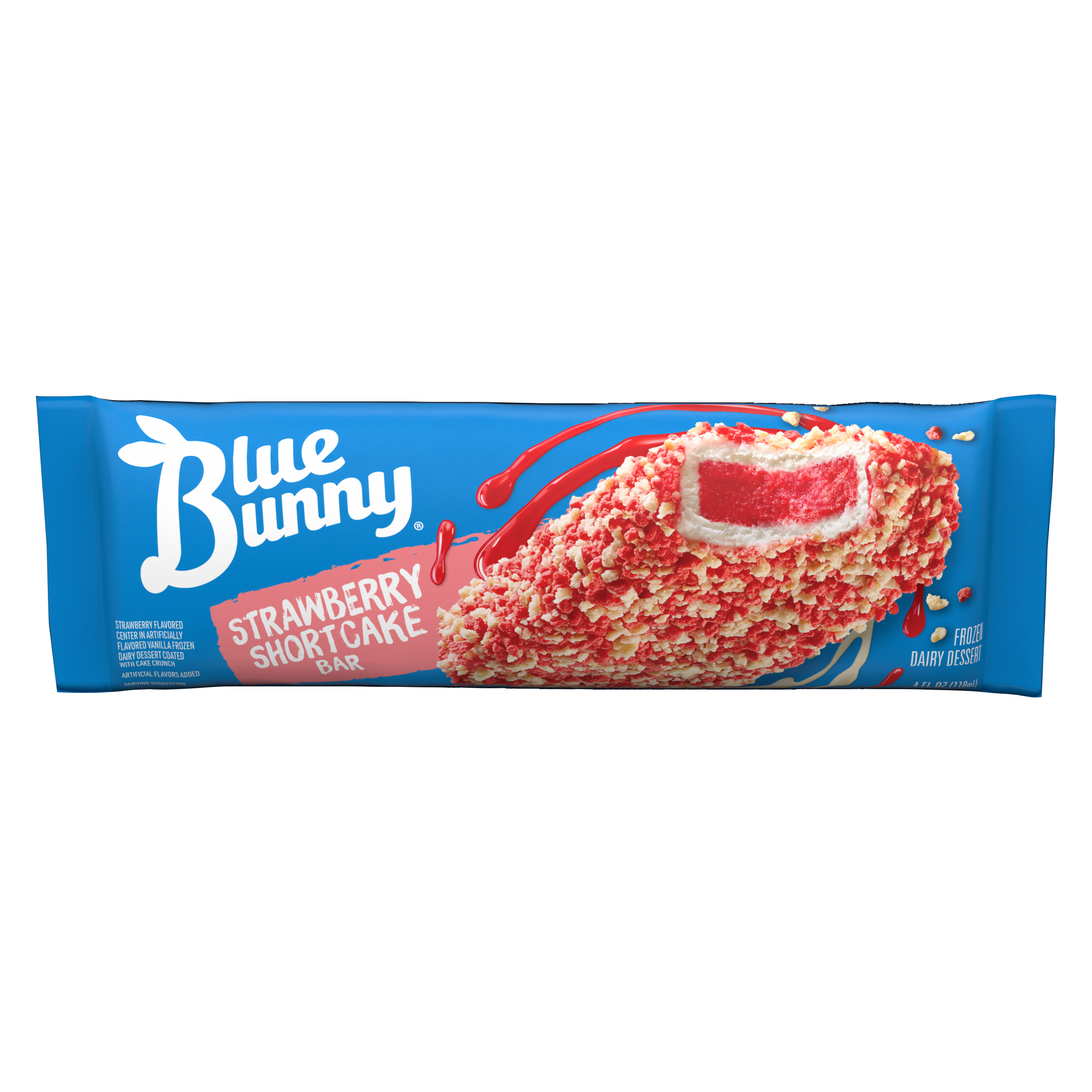 Blue Bunny Strawberry Shortcake Reduced Fat Ice Cream Bar 1ct