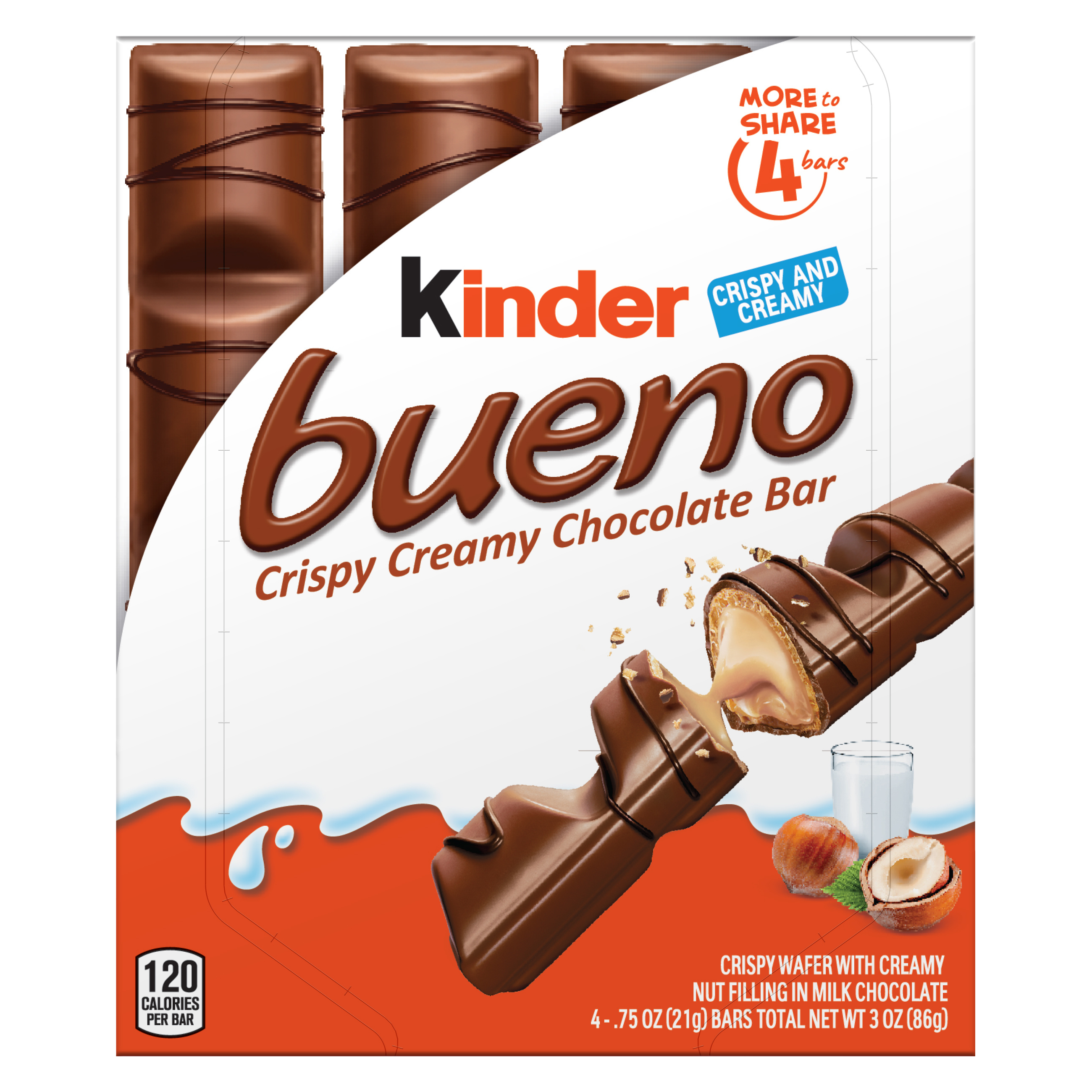 Kinder Bueno Crispy Wafer, 3oz 4ct