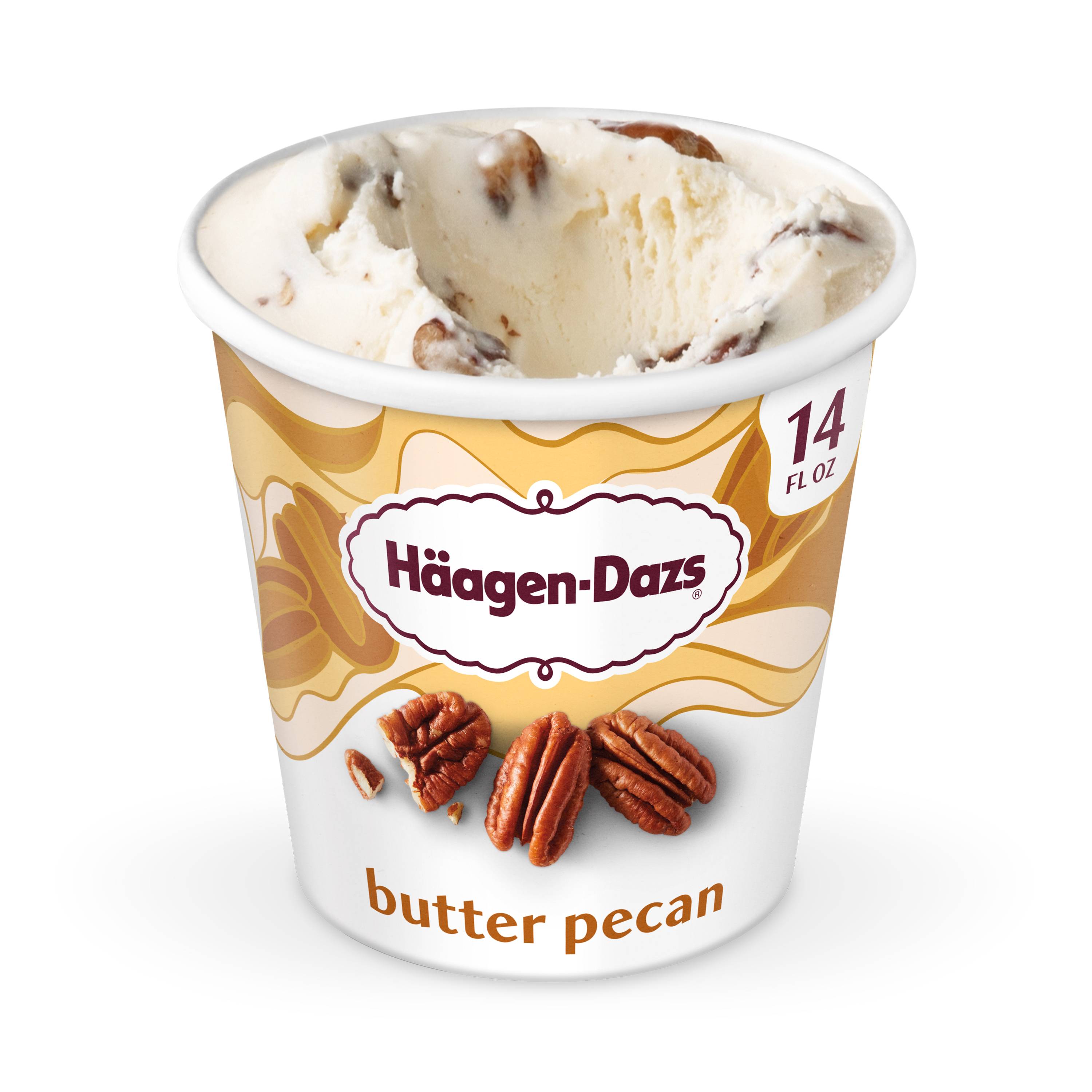 Haagen-Dazs Butter Pecan Ice Cream, 14oz. 