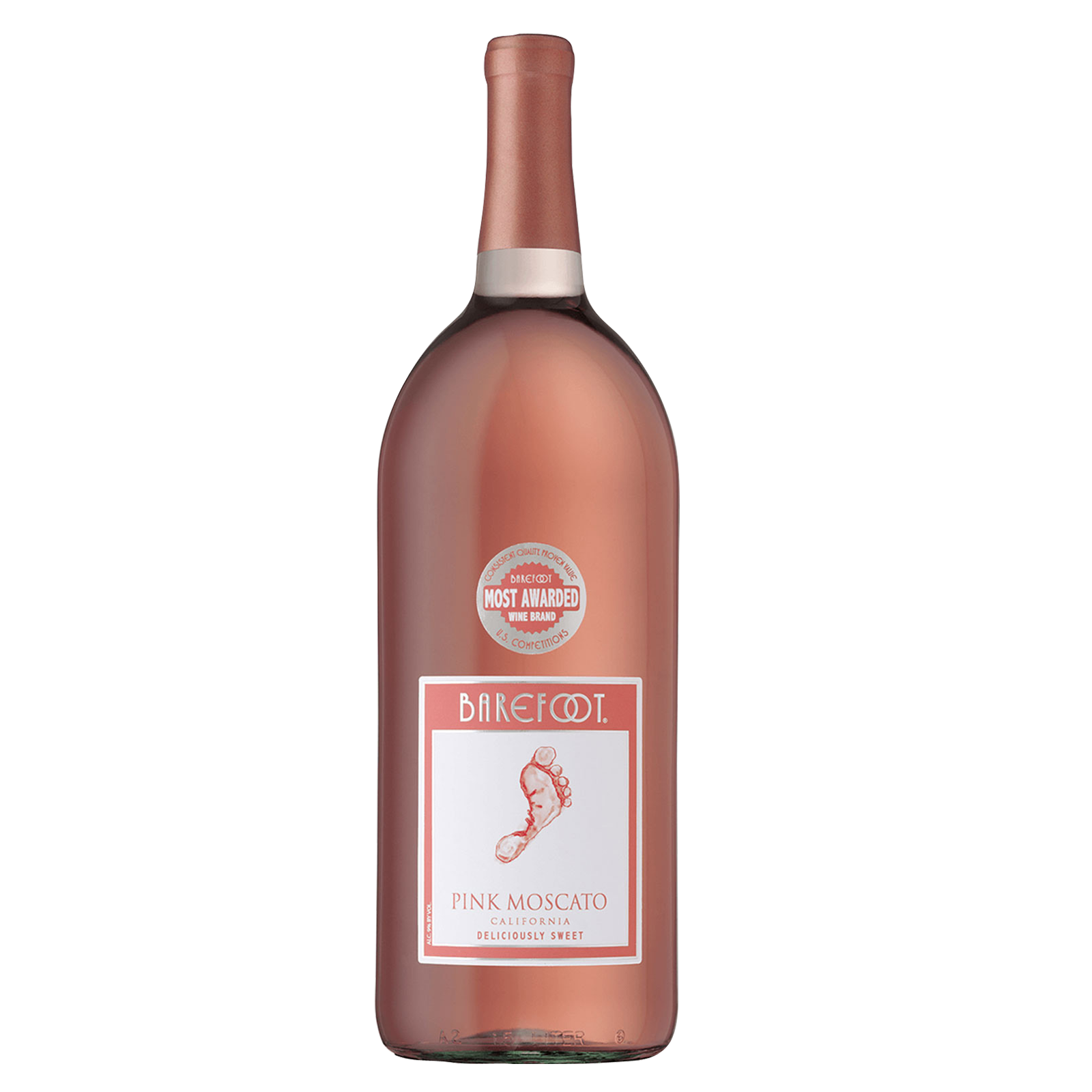 Barefoot Cellars Pink Moscato Wine 1.5L