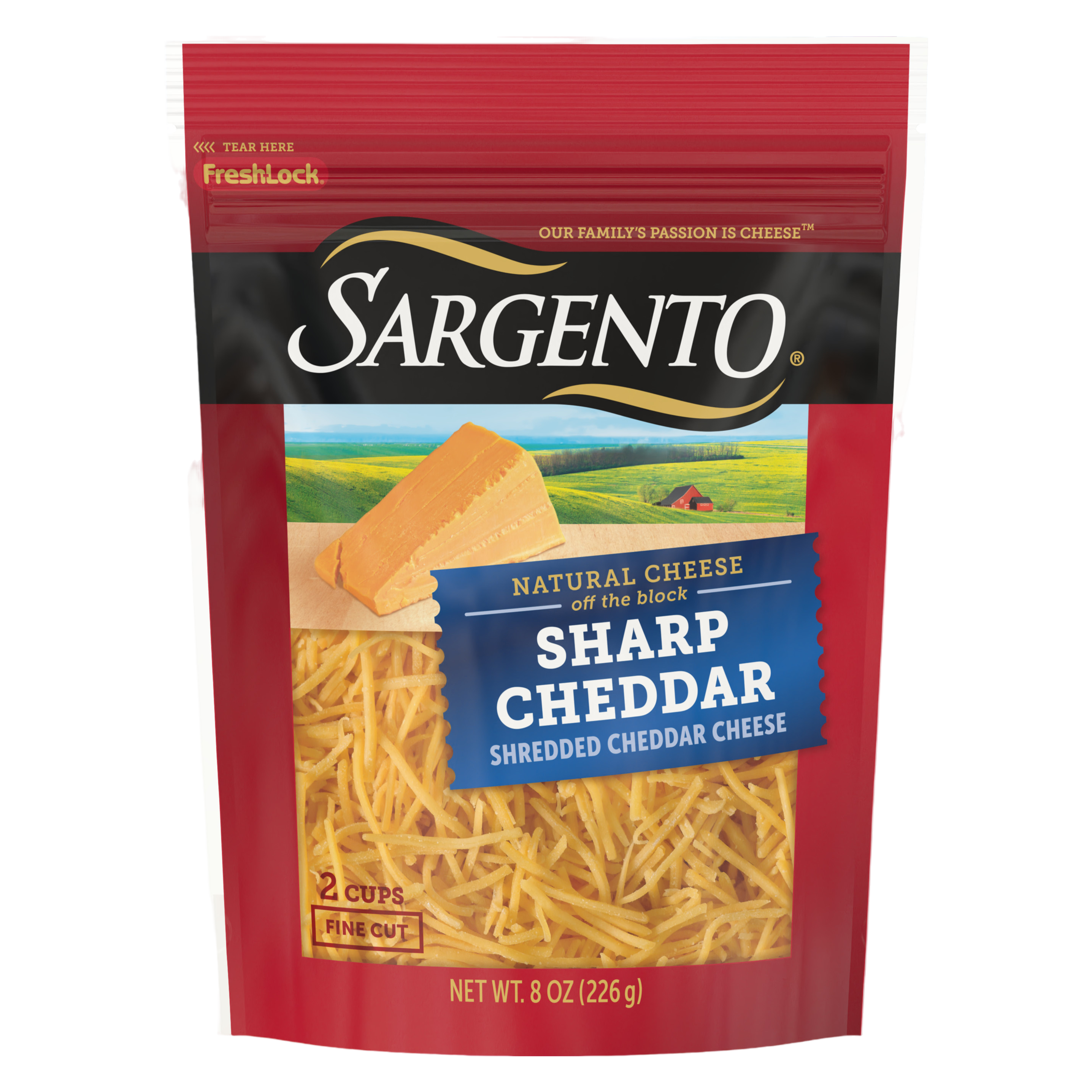 Sargento Natural Finely Shredded Sharp Cheddar Cheese - 8oz
