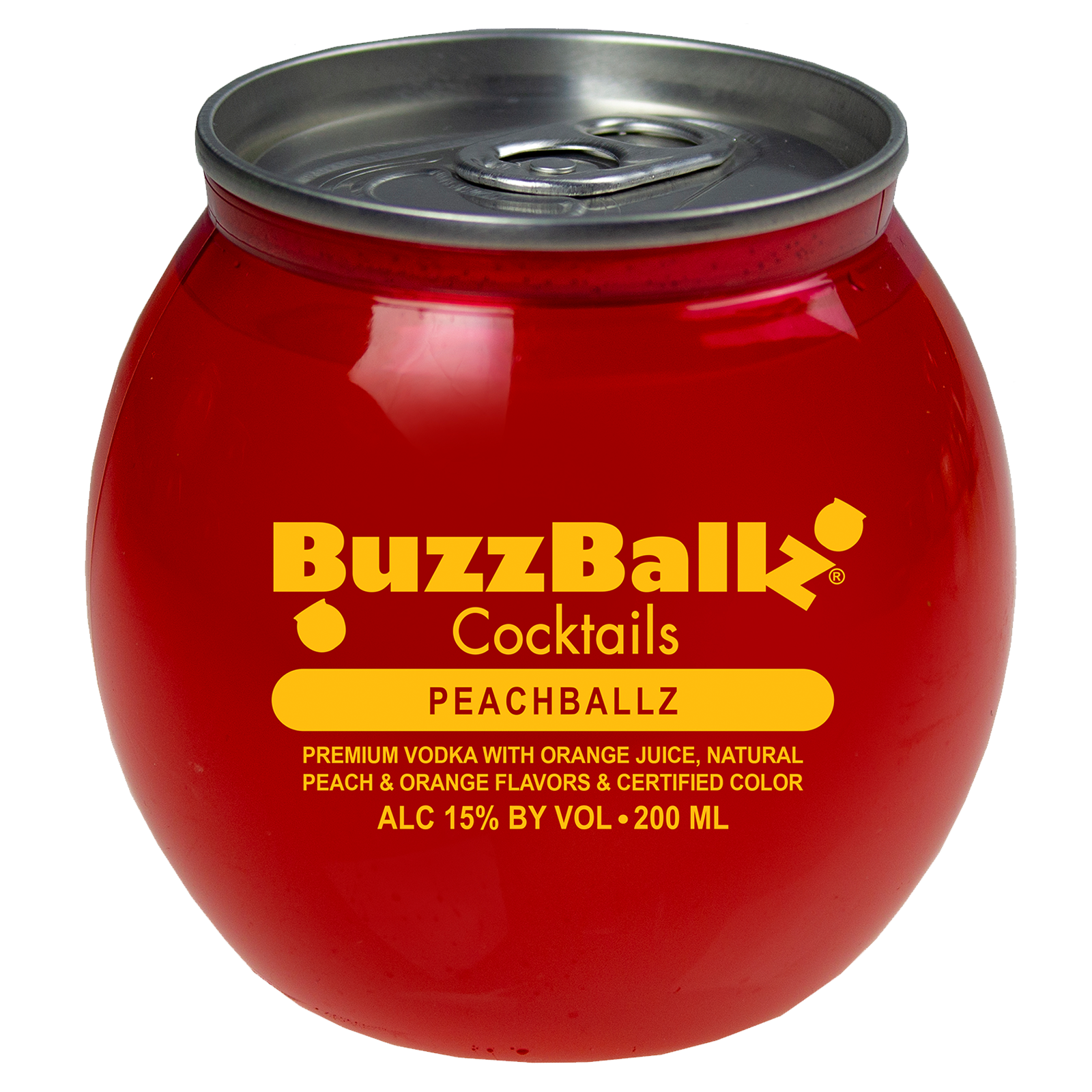 BuzzBallz Cocktails Peachballz 200ml(30 Proof)
