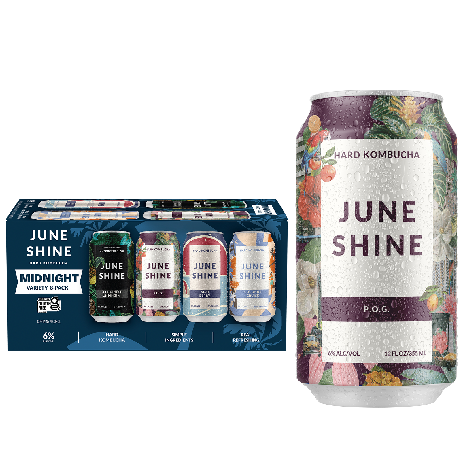 JuneShine Midnight Variety 8pk 12oz Can 6.0% ABV
