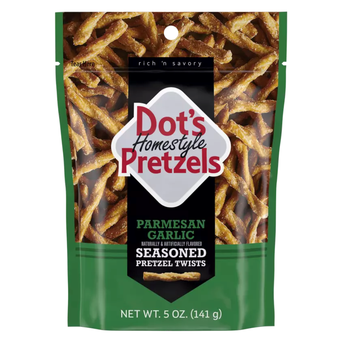 Dot's Pretzels Parmesan Garlic, 5oz