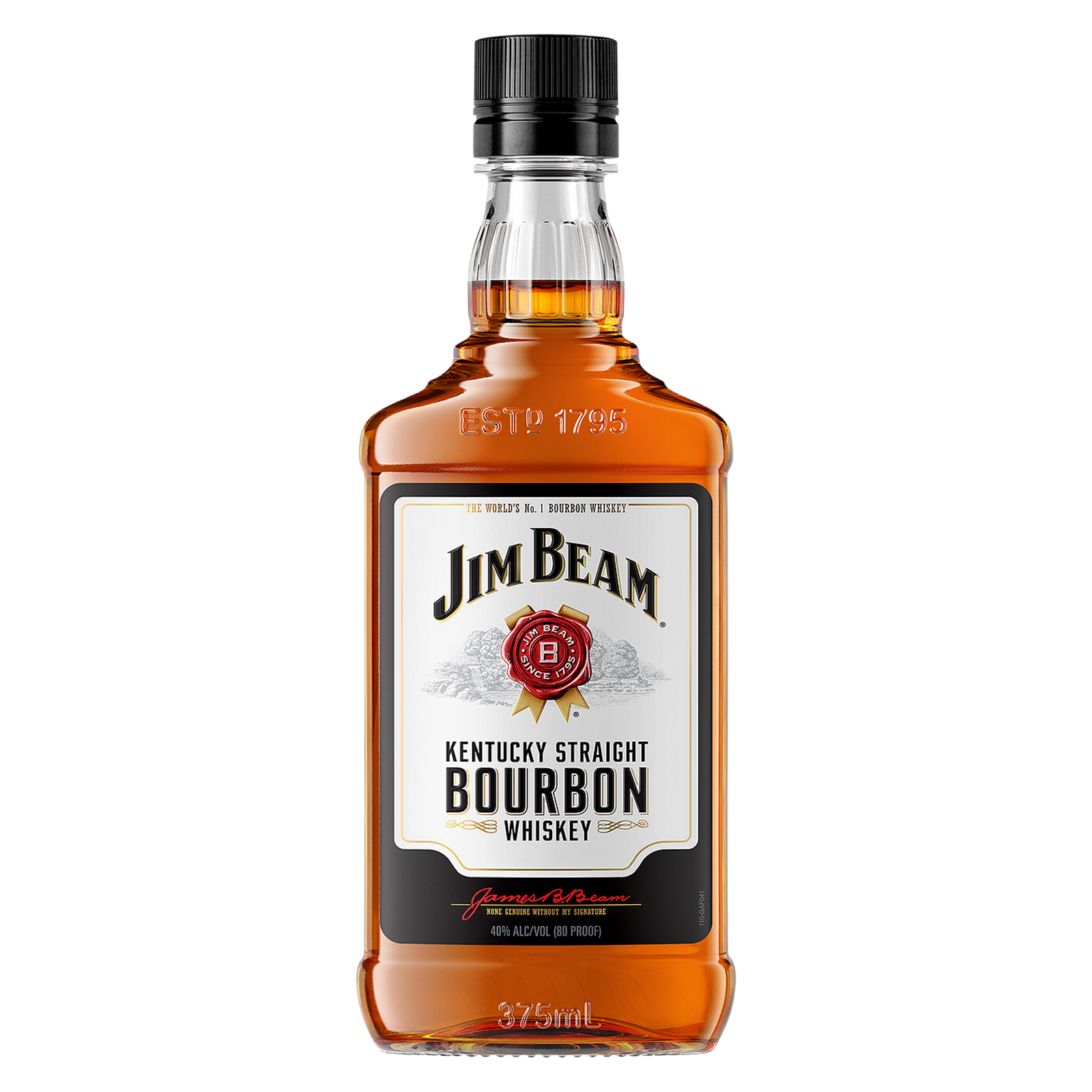 Jim Beam Bourbon Whiskey 375ml PET (80 Proof)