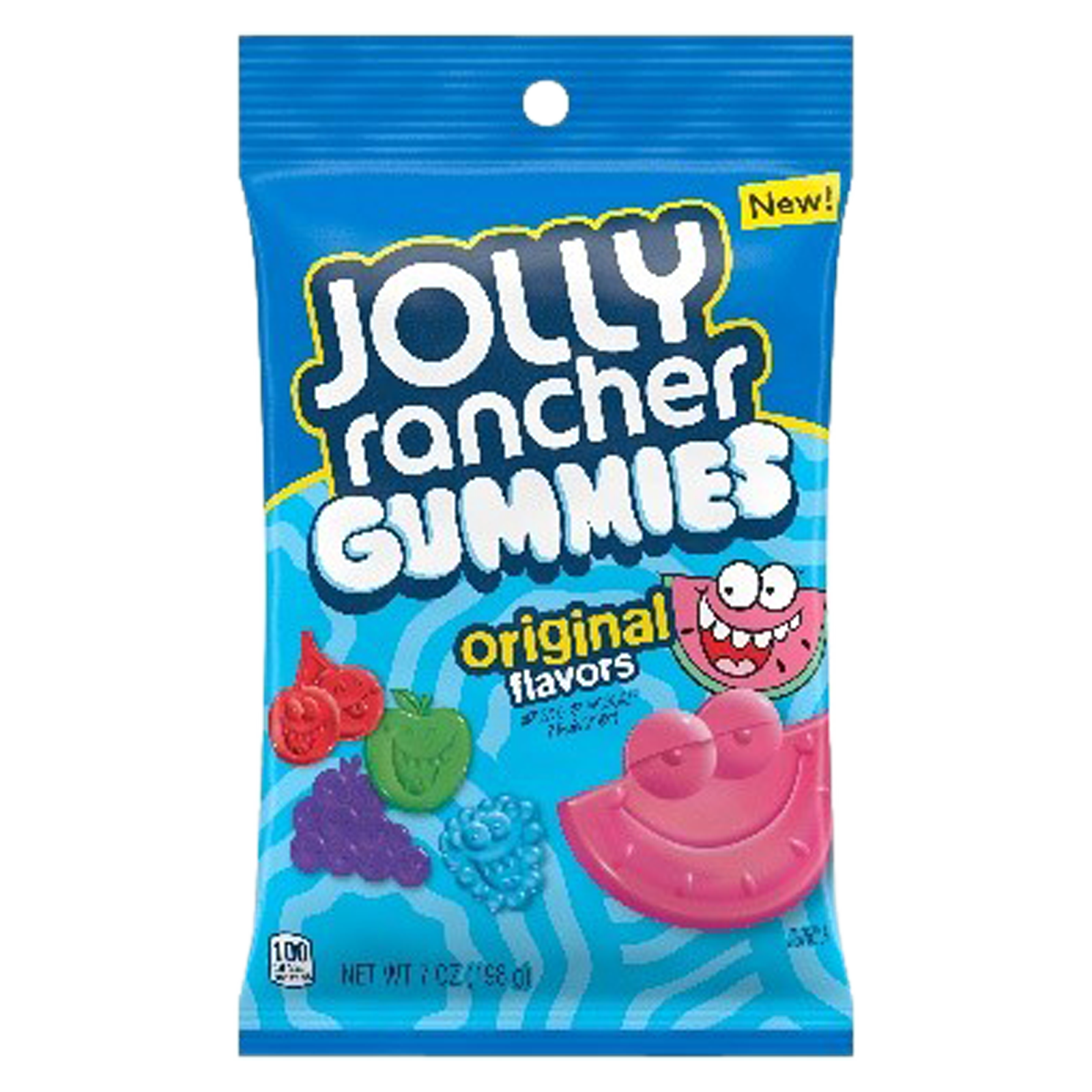 Jolly Rancher Assorted Fruit Flavored Gummies, Gummy Candy Bag, 7 oz