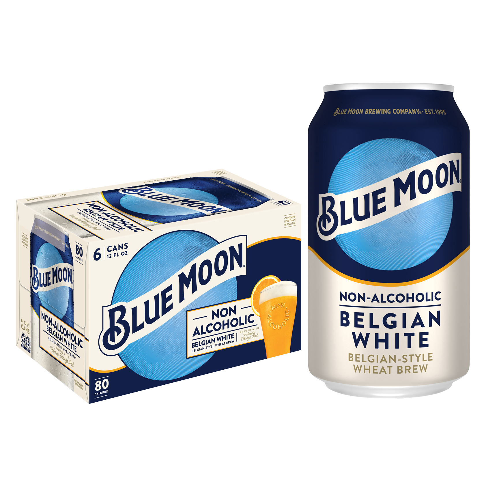 Blue Moon Non-Alcoholic Belgian Style 6pk 12oz Can