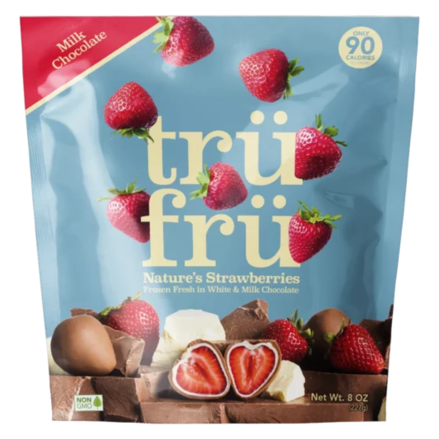 TruFru Natures Strawberries Hyper Chilled in White & Milk Chocolate