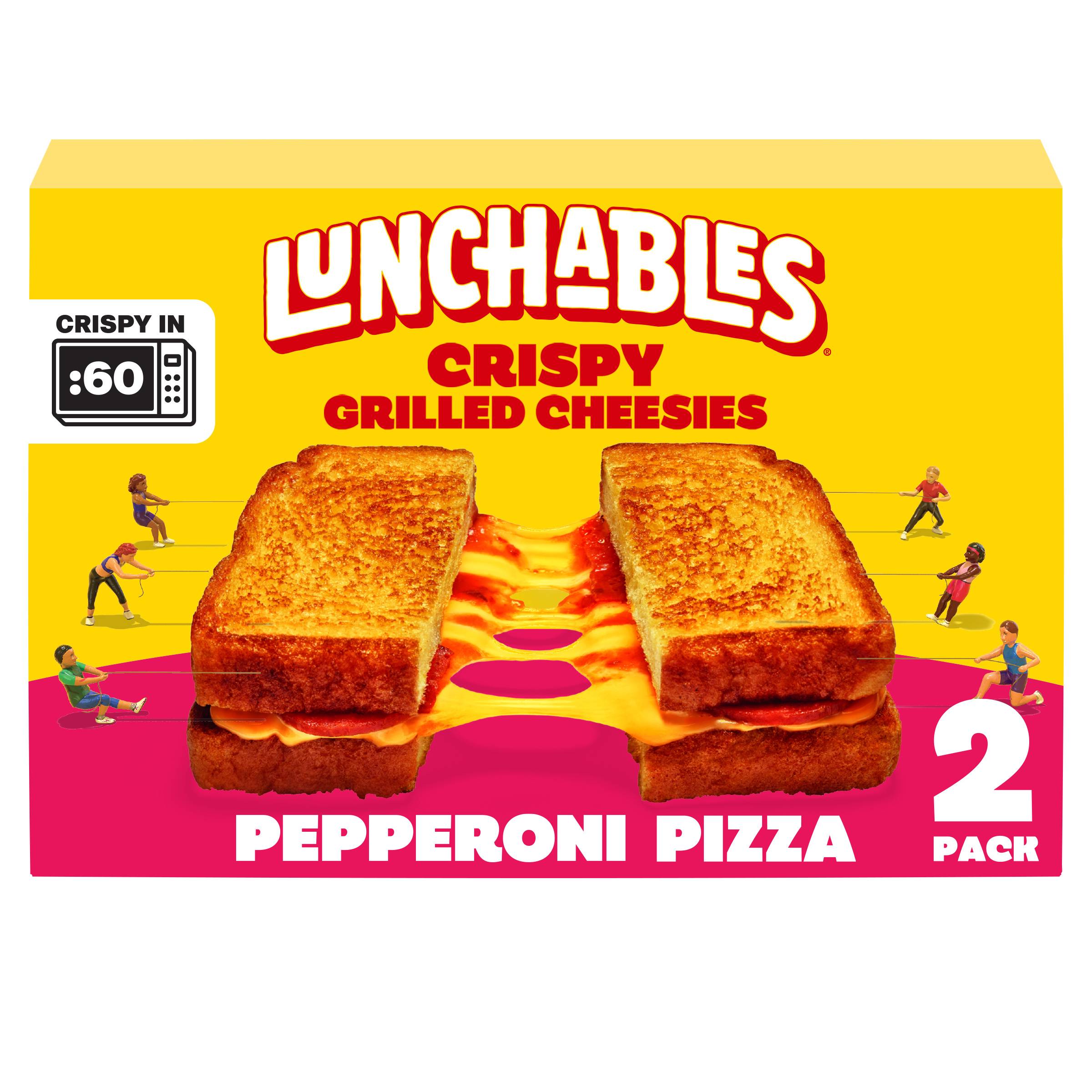 Lunchables Crispy Grilled Cheesies, Pepperoni Pizza Sandwich 2ct