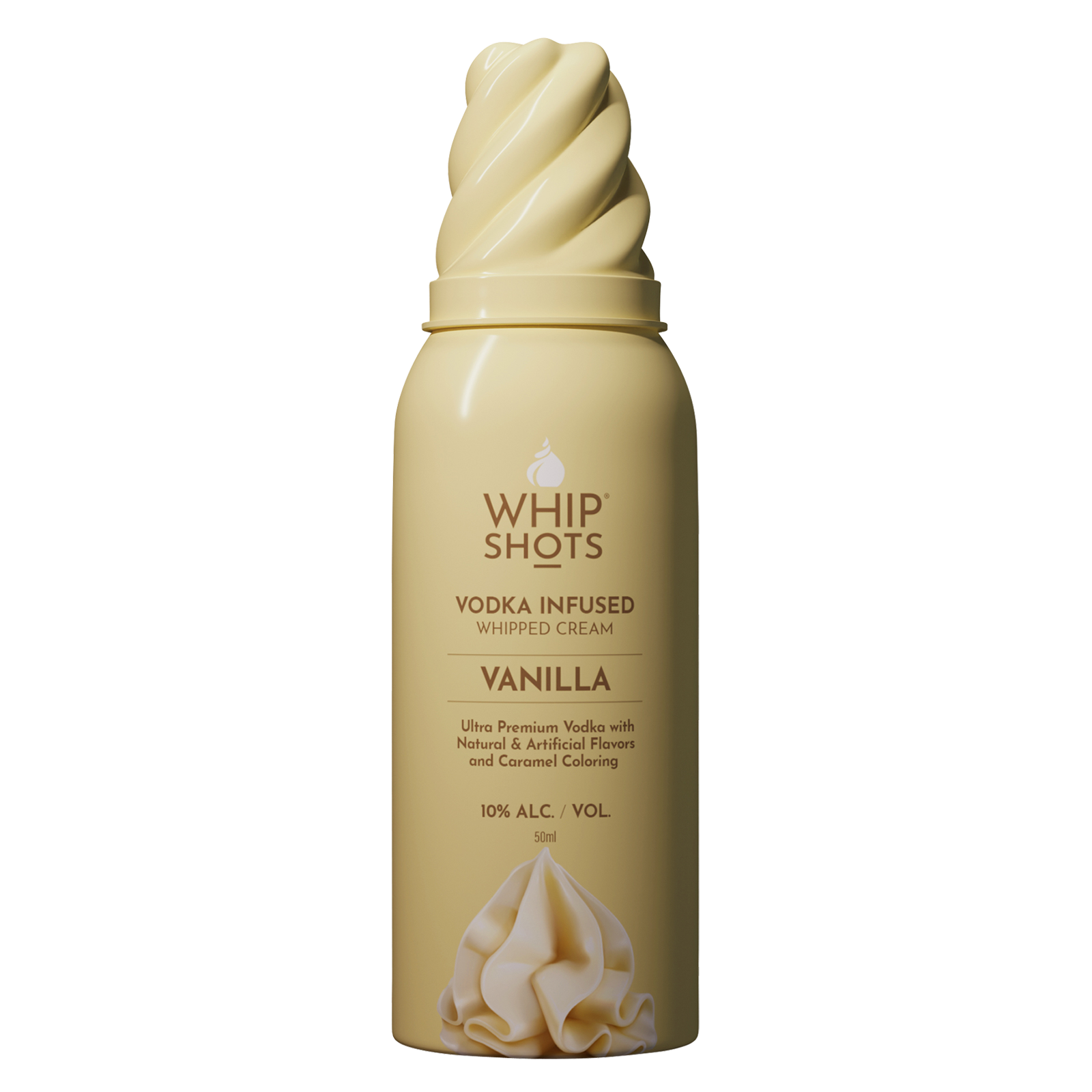 Whipshots Vanilla Vodka Infused Whipped Cream 50ml 10% ABV