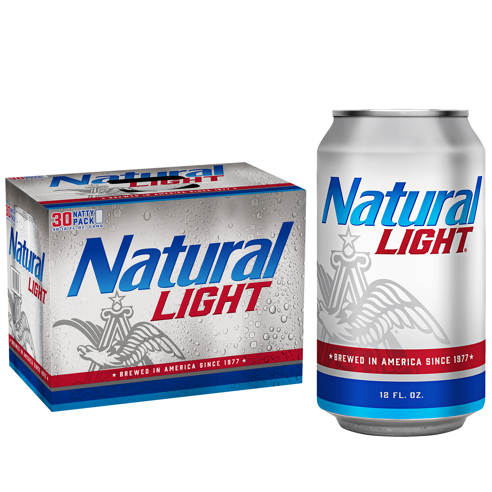 Natural Light 30pk 12oz Cans 4.2% ABV